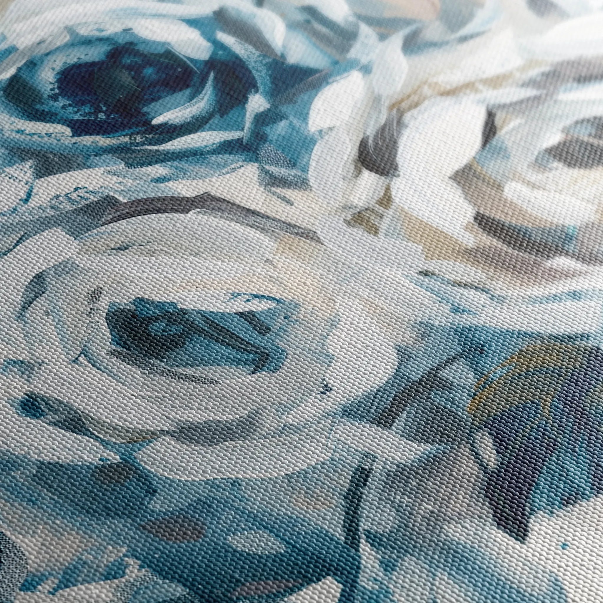 Floral 802 Canvas Art 18" x 24" / 45 x 60 cm / Black