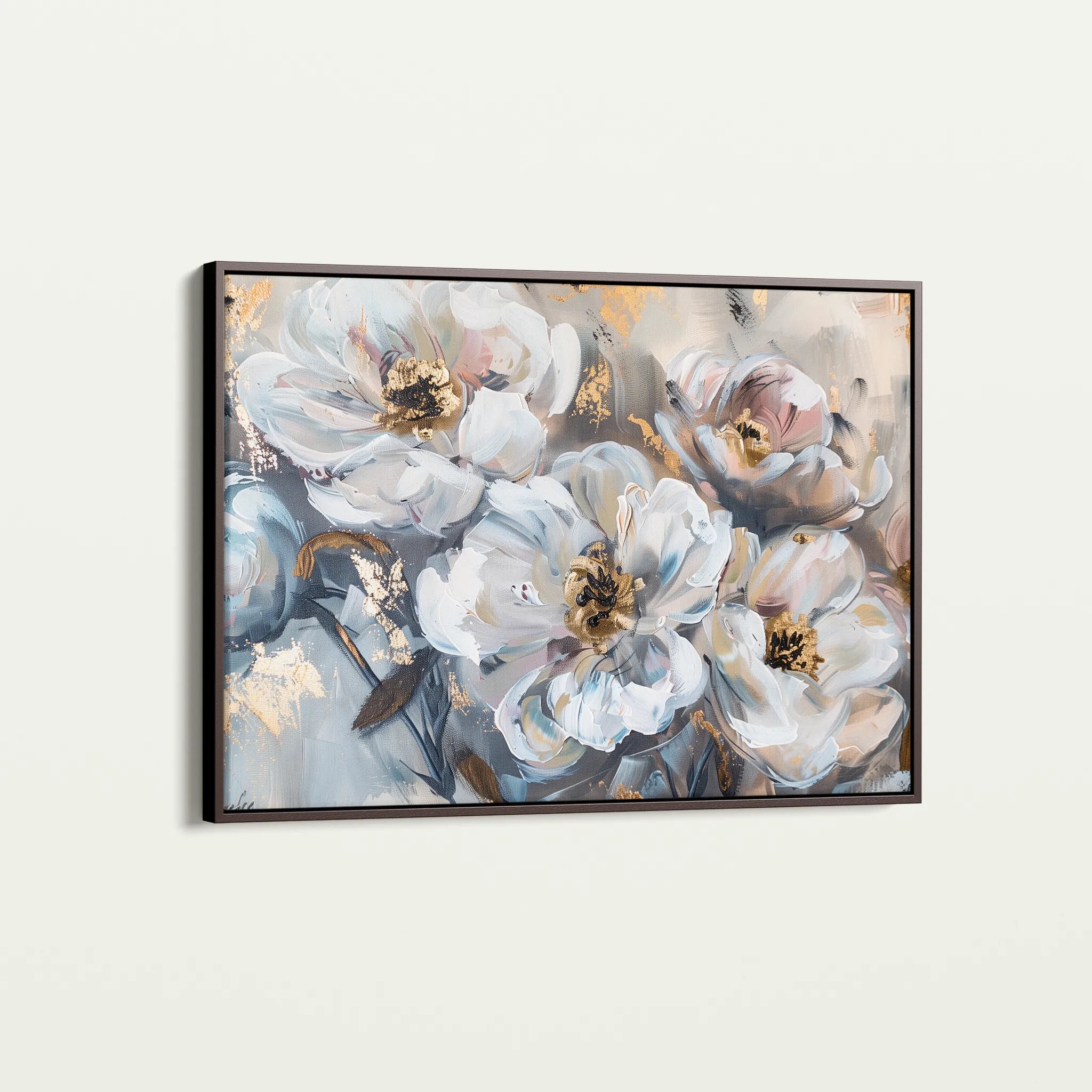 Floral 803 Canvas Art 18" x 24" / 45 x 60 cm / Black