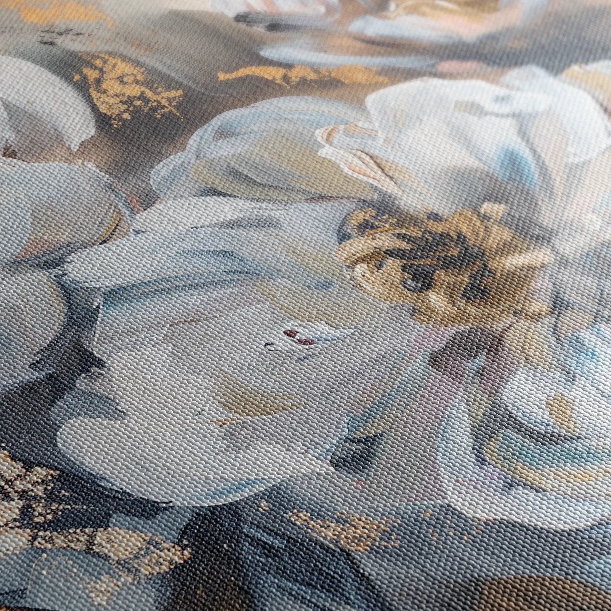 Floral 803 Canvas Art 18" x 24" / 45 x 60 cm / Black