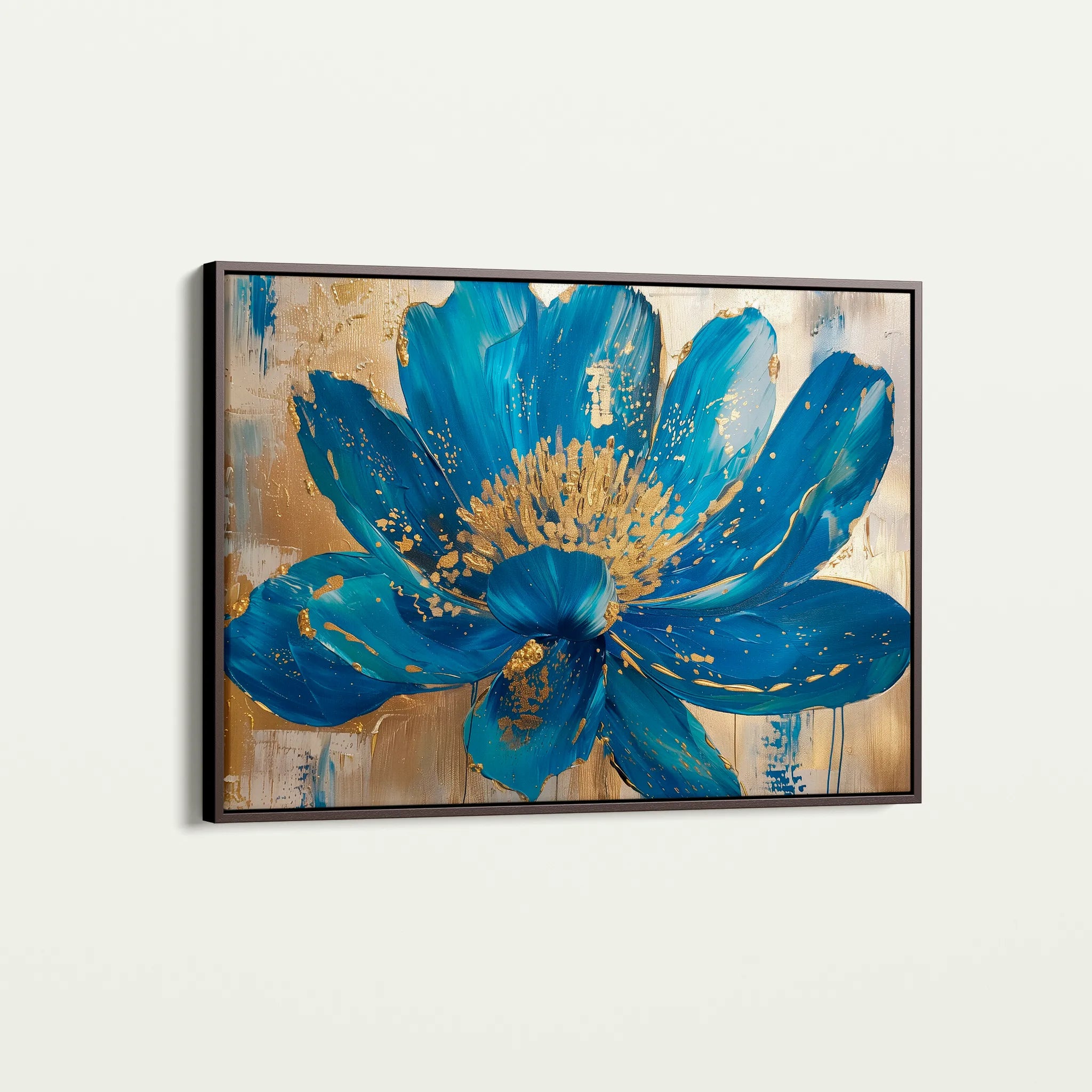 Floral 804 Canvas Art 18" x 24" / 45 x 60 cm / Black