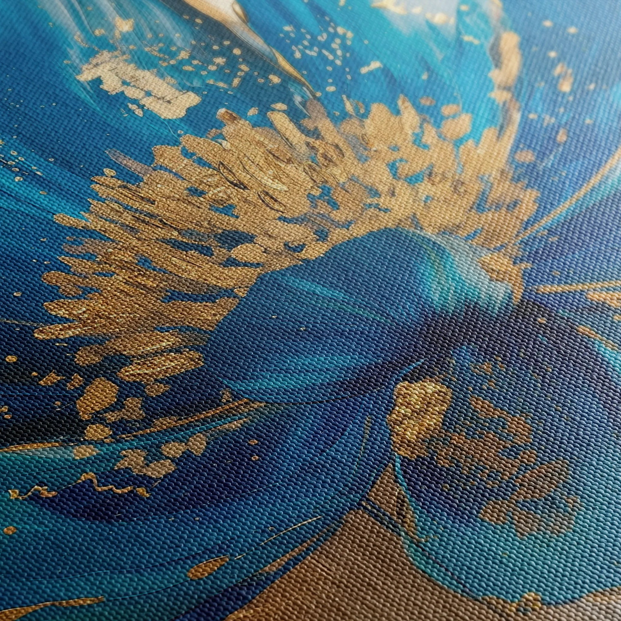 Floral 804 Canvas Art 18" x 24" / 45 x 60 cm / Black