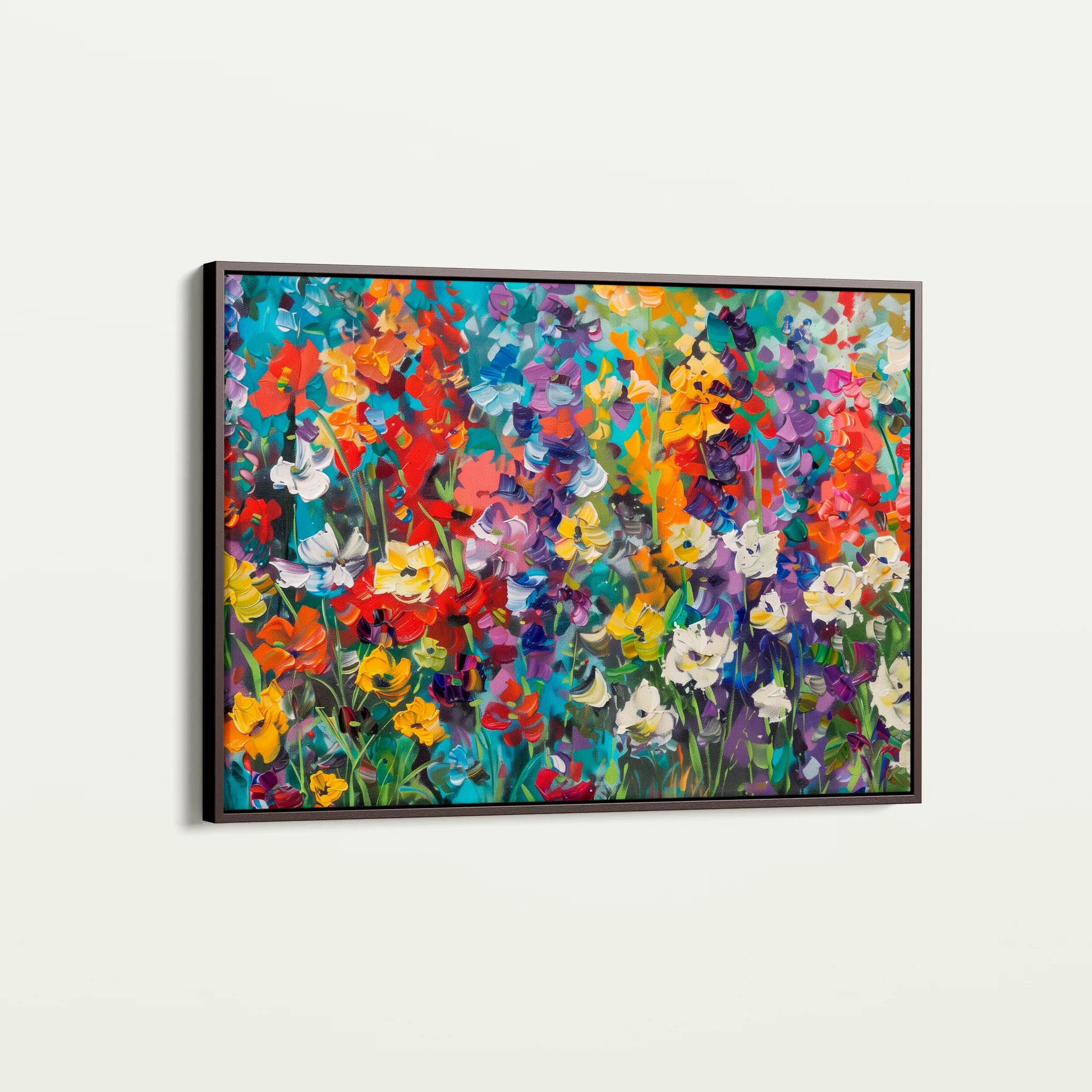 Floral 805 Canvas Art 18" x 24" / 45 x 60 cm / Black