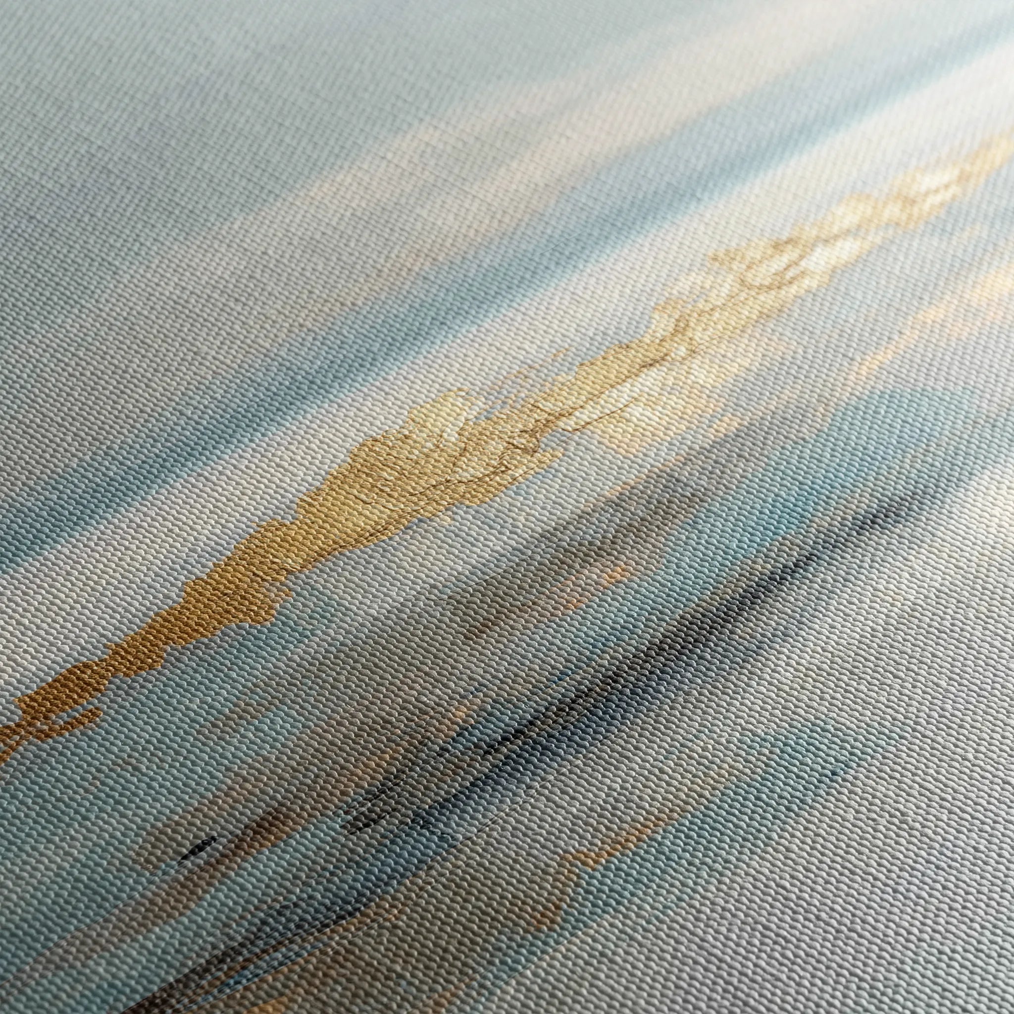 Abstract 810 Canvas Art 16" x 16" / 40 x 40 cm / Black