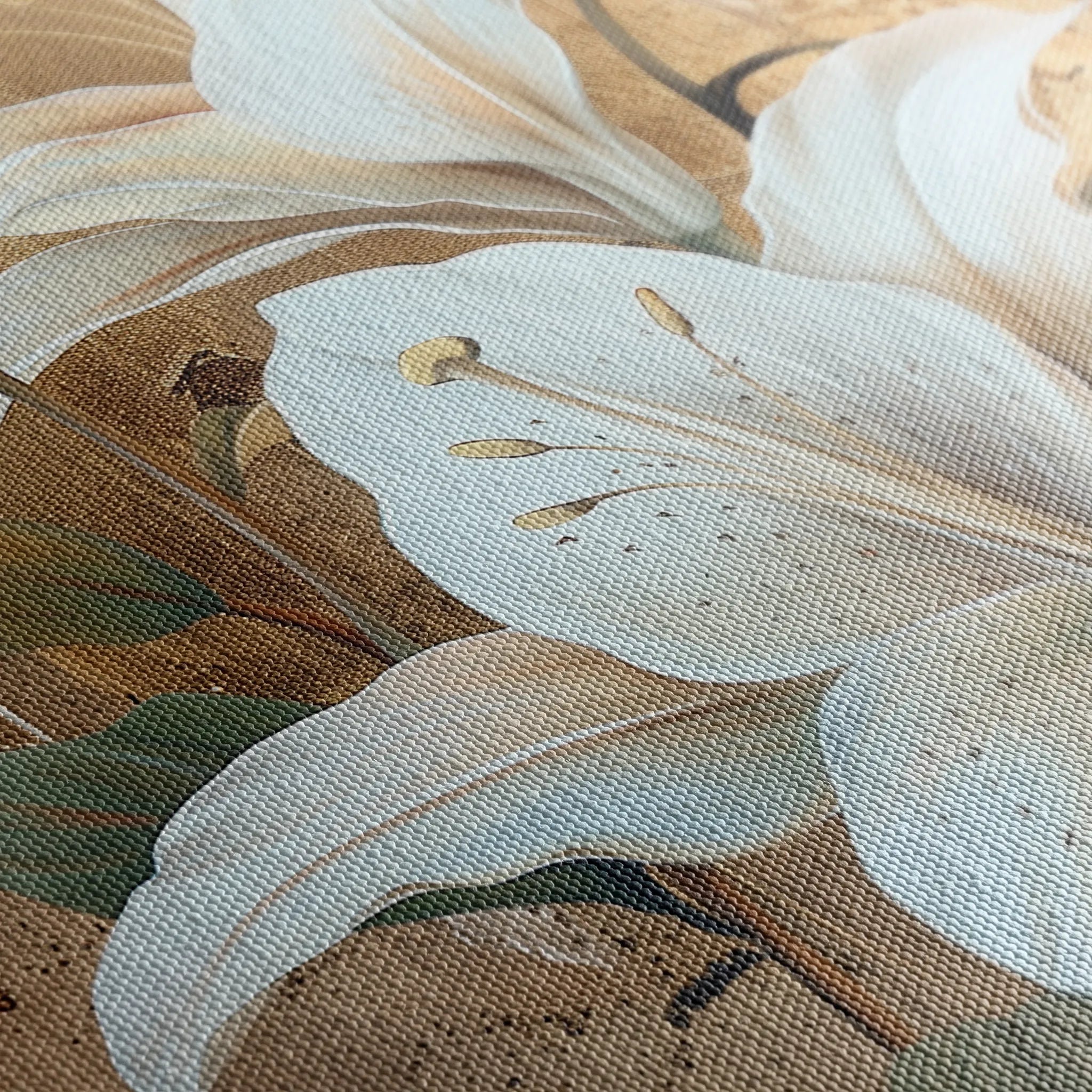Floral 818 Canvas Art 18" x 24" / 45 x 60 cm / Black