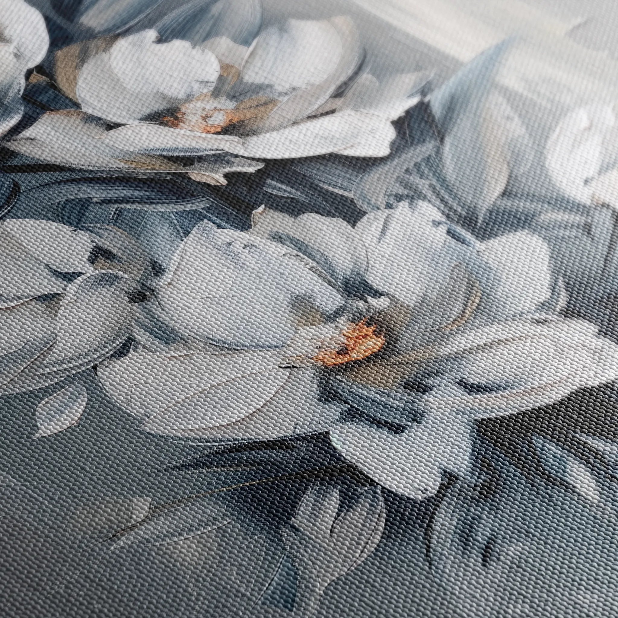 Floral 827 Canvas Art 18" x 24" / 45 x 60 cm / Black