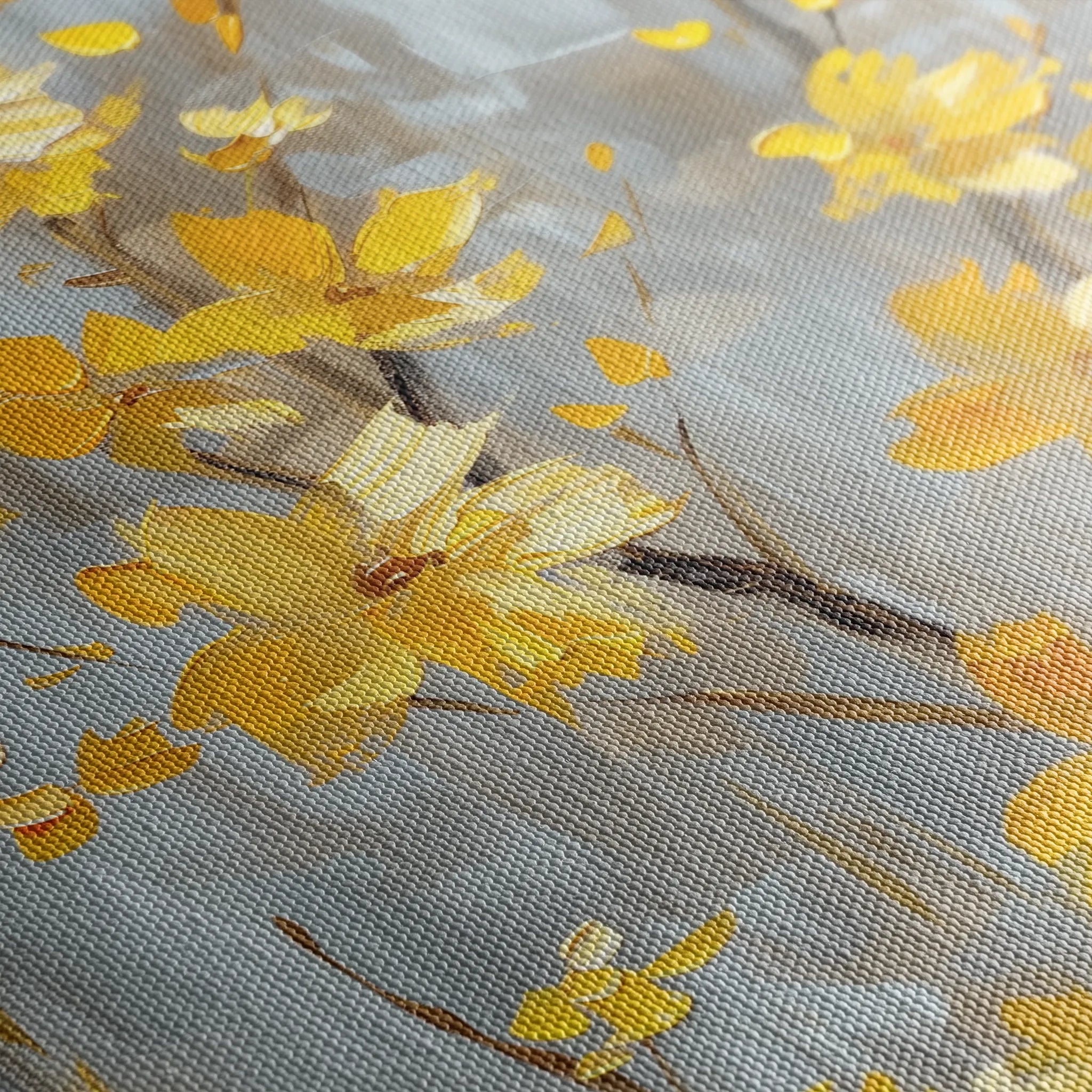 Floral 829 Canvas Art 18" x 24" / 45 x 60 cm / Black