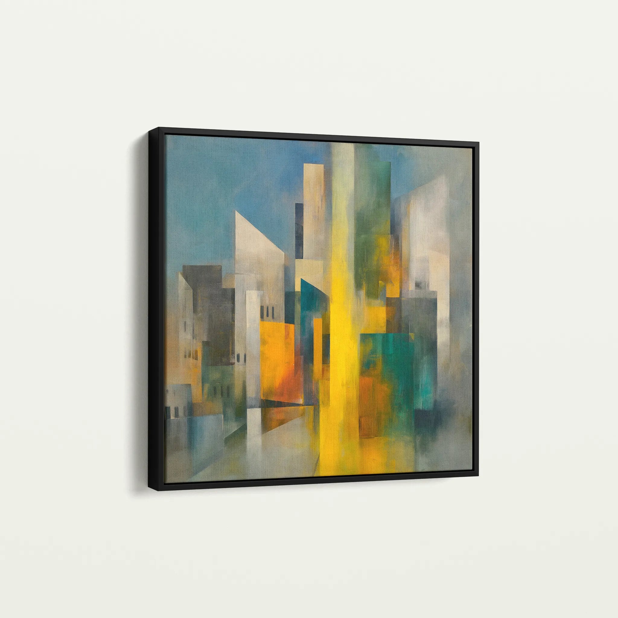 Abstract 833 Canvas Art 16" x 16" / 40 x 40 cm / Black