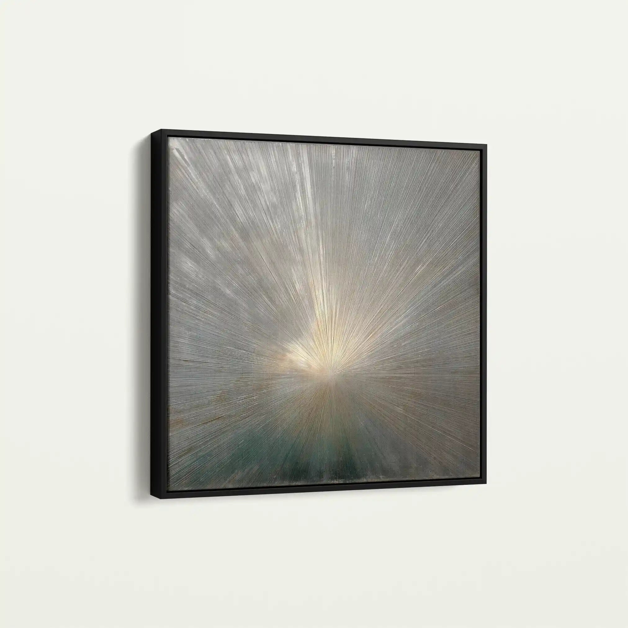 Abstract 834 Canvas Art 16" x 16" / 40 x 40 cm / Black