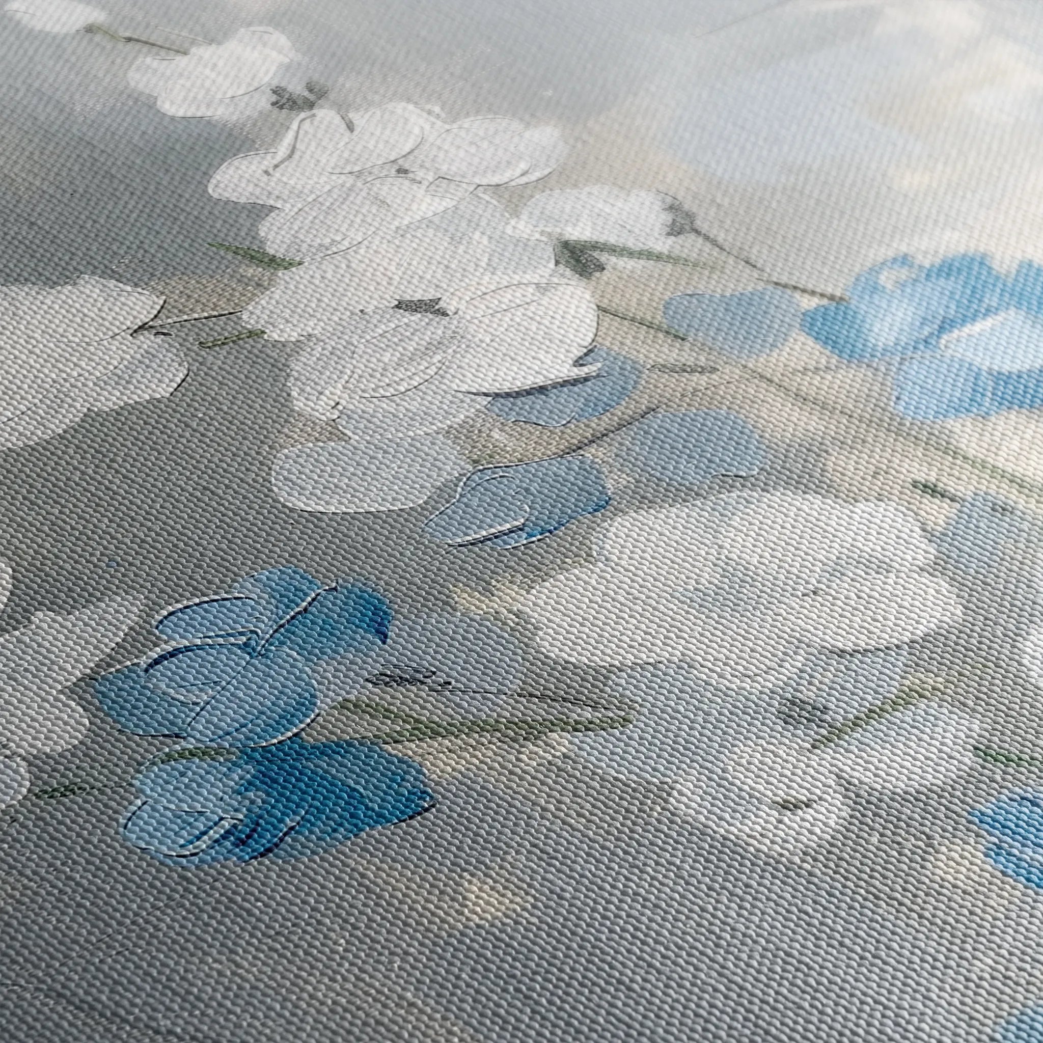 Floral 835 Canvas Art 18" x 24" / 45 x 60 cm / Black