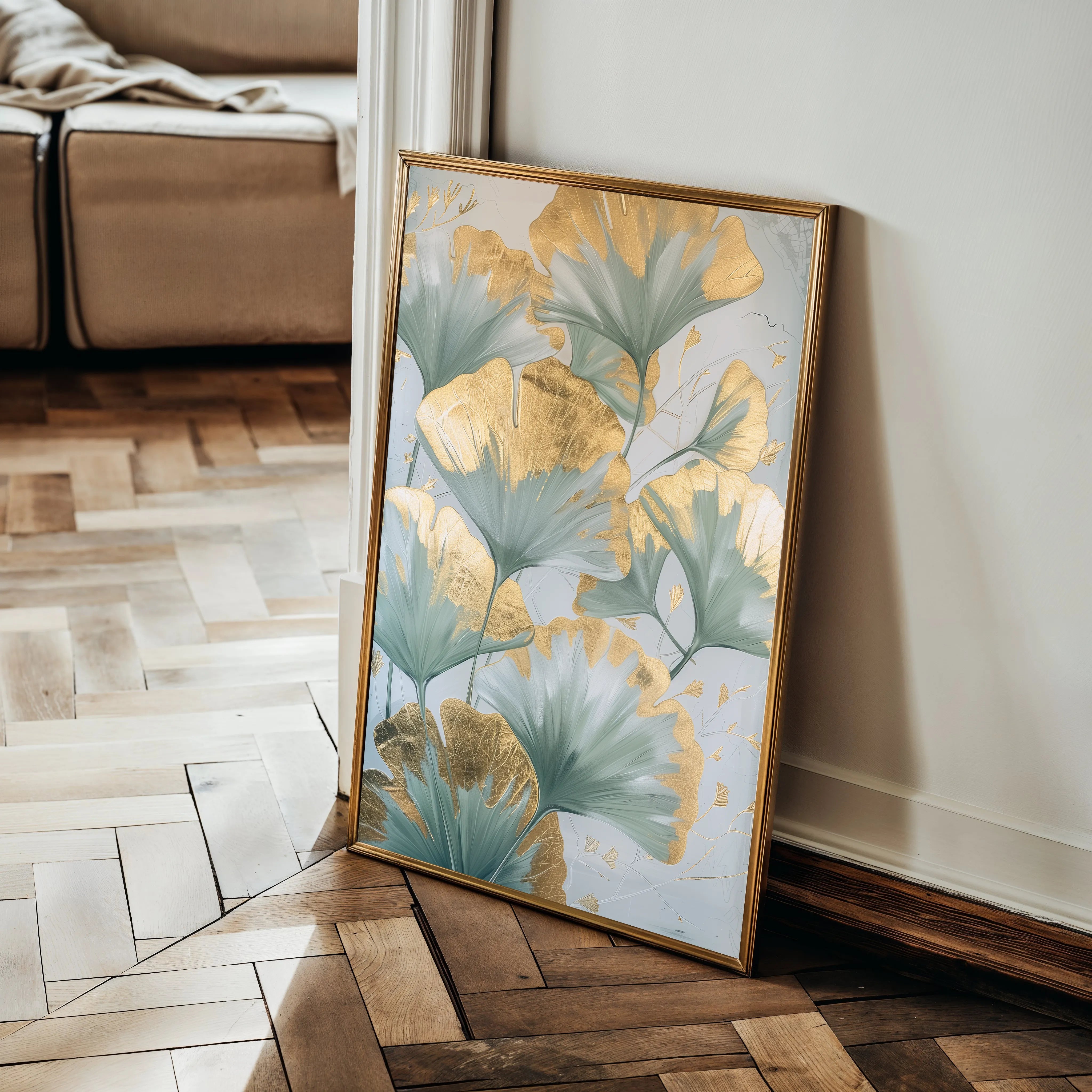 Floral 836 Canvas Art 18" x 24" / 45 x 60 cm / Black