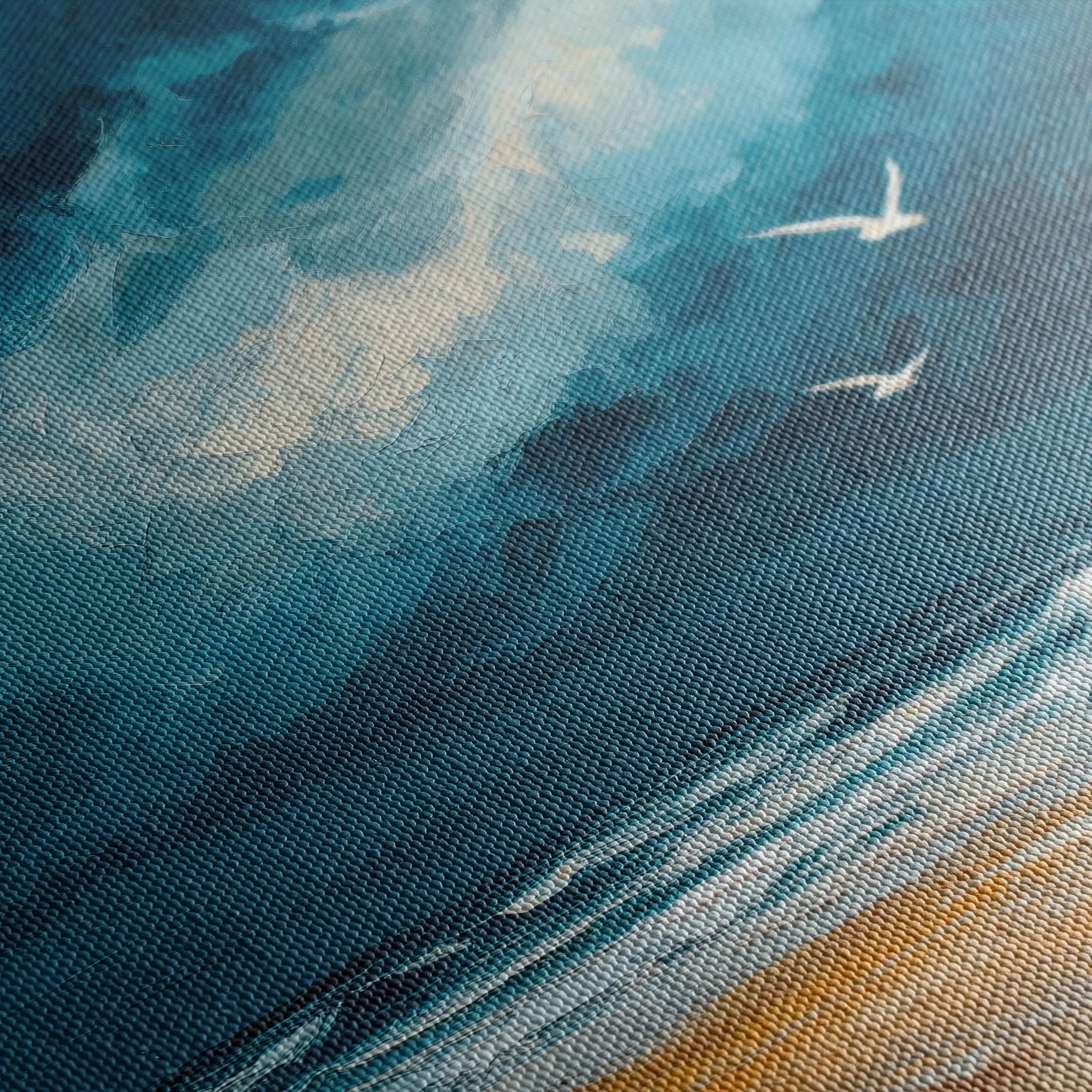 Abstract 837 Canvas Art 16" x 16" / 40 x 40 cm / Black