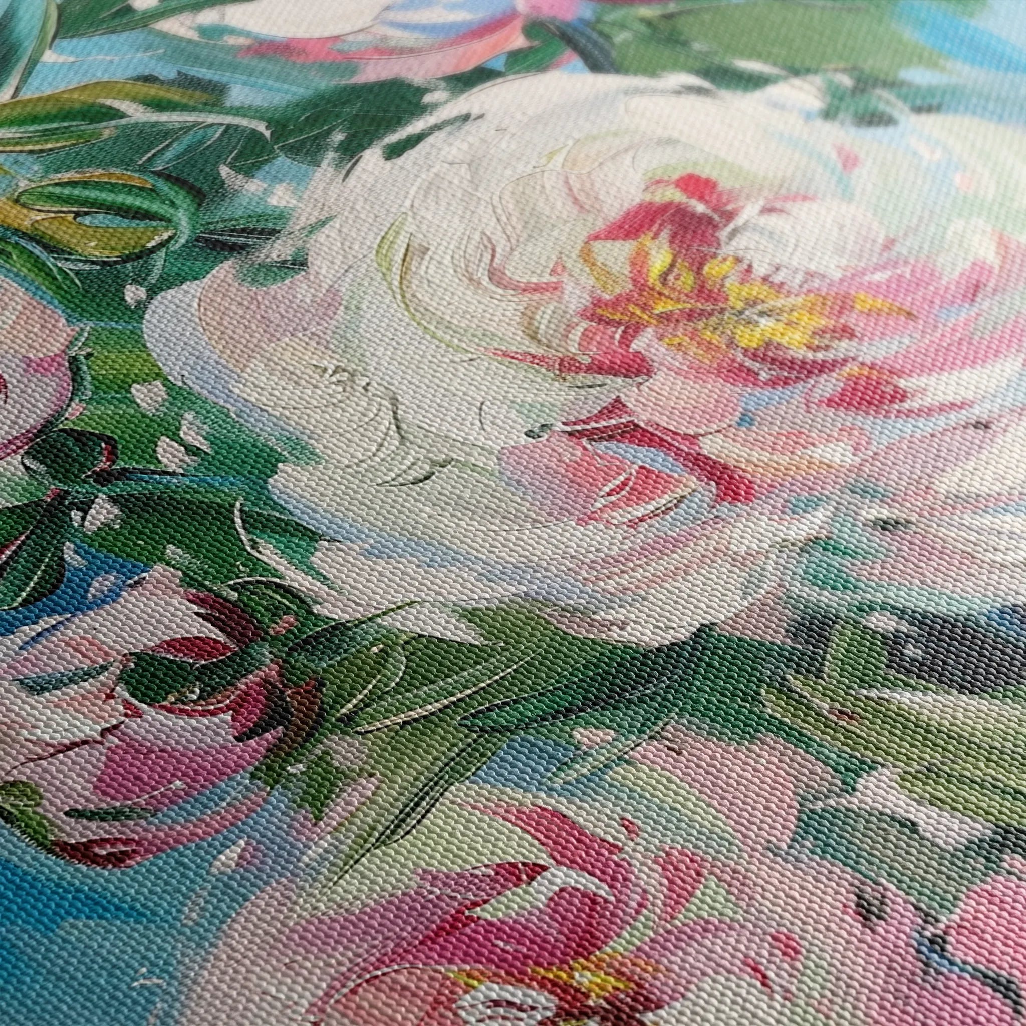 Floral 837 Canvas Art 18" x 24" / 45 x 60 cm / Black