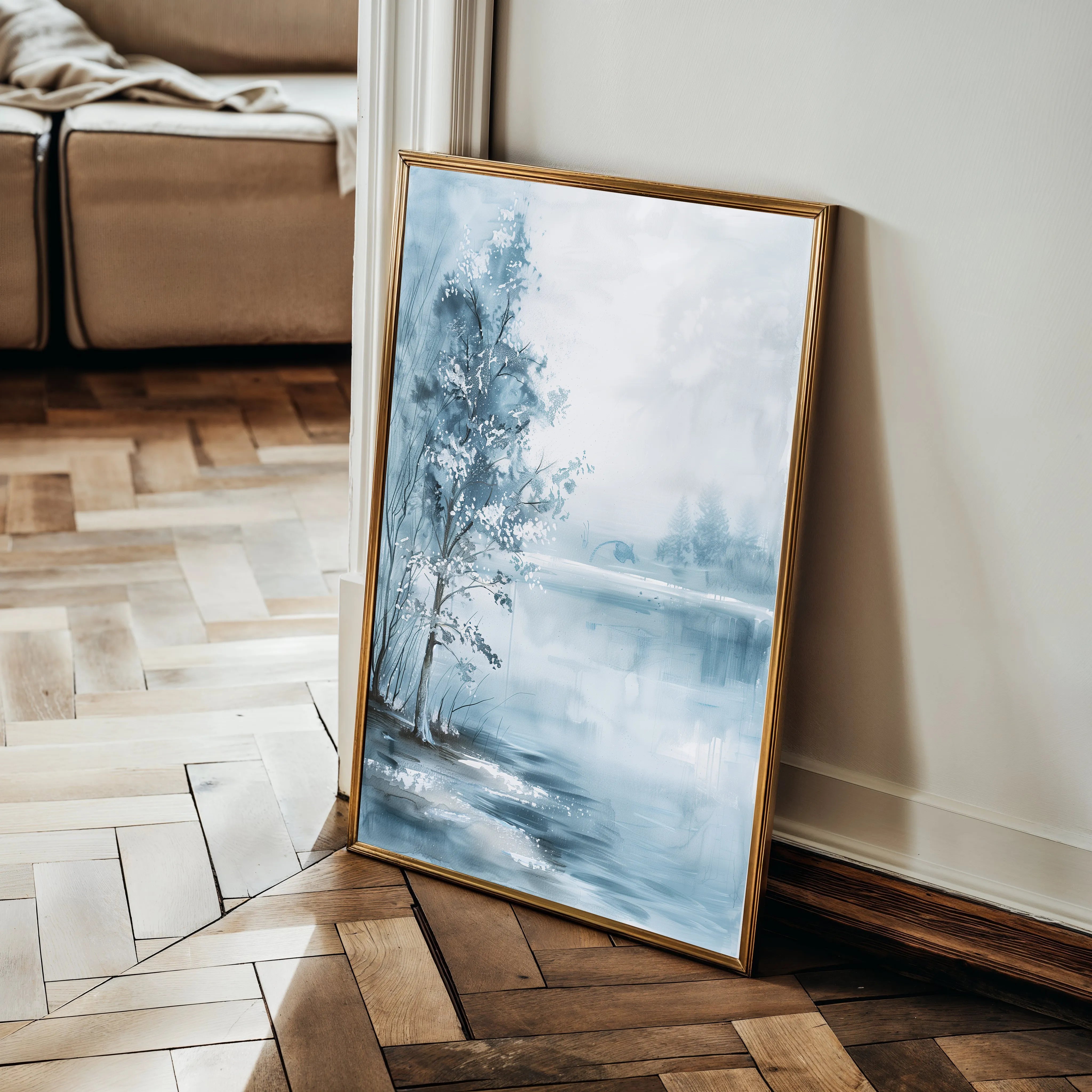 Floral 839 Canvas Art 18" x 24" / 45 x 60 cm / Black