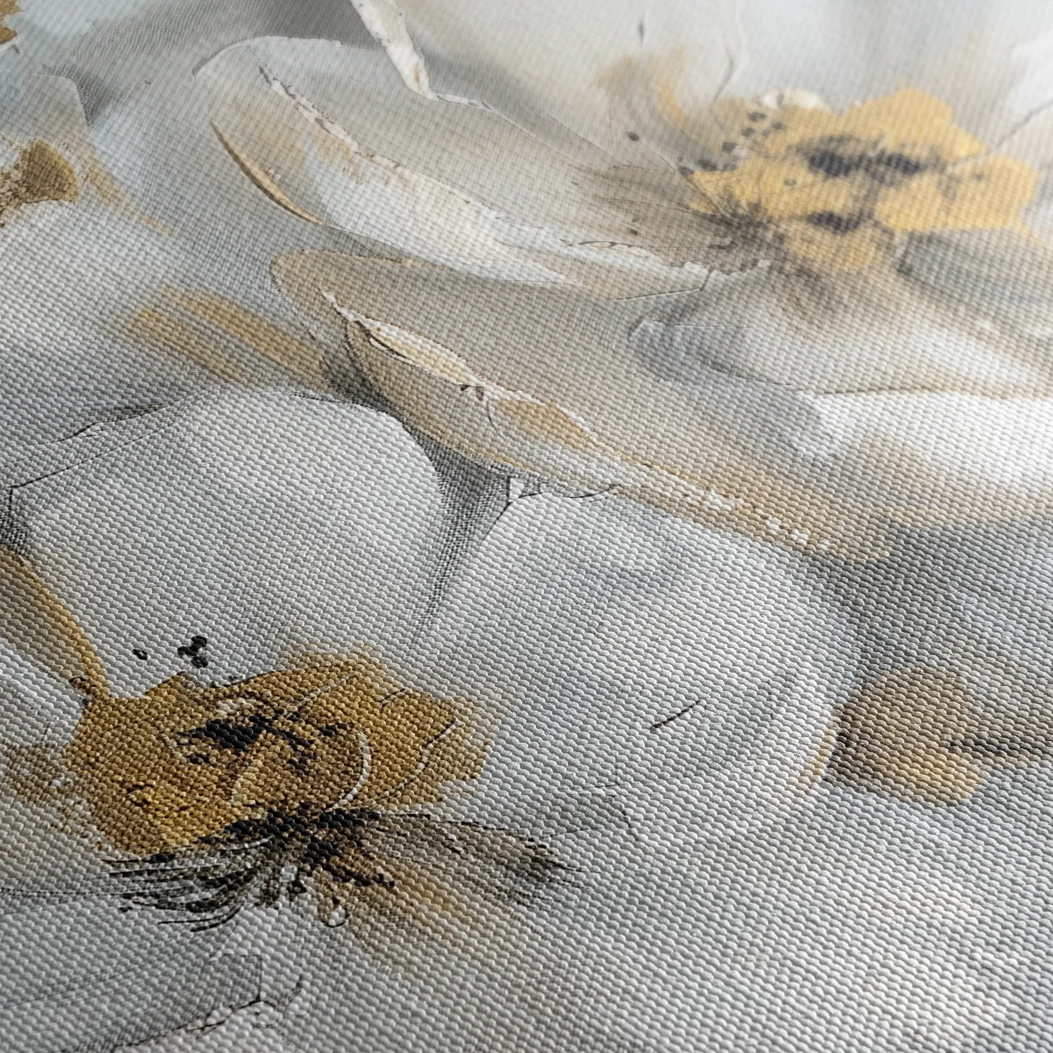 Floral 842 Canvas Art 18" x 24" / 45 x 60 cm / Black