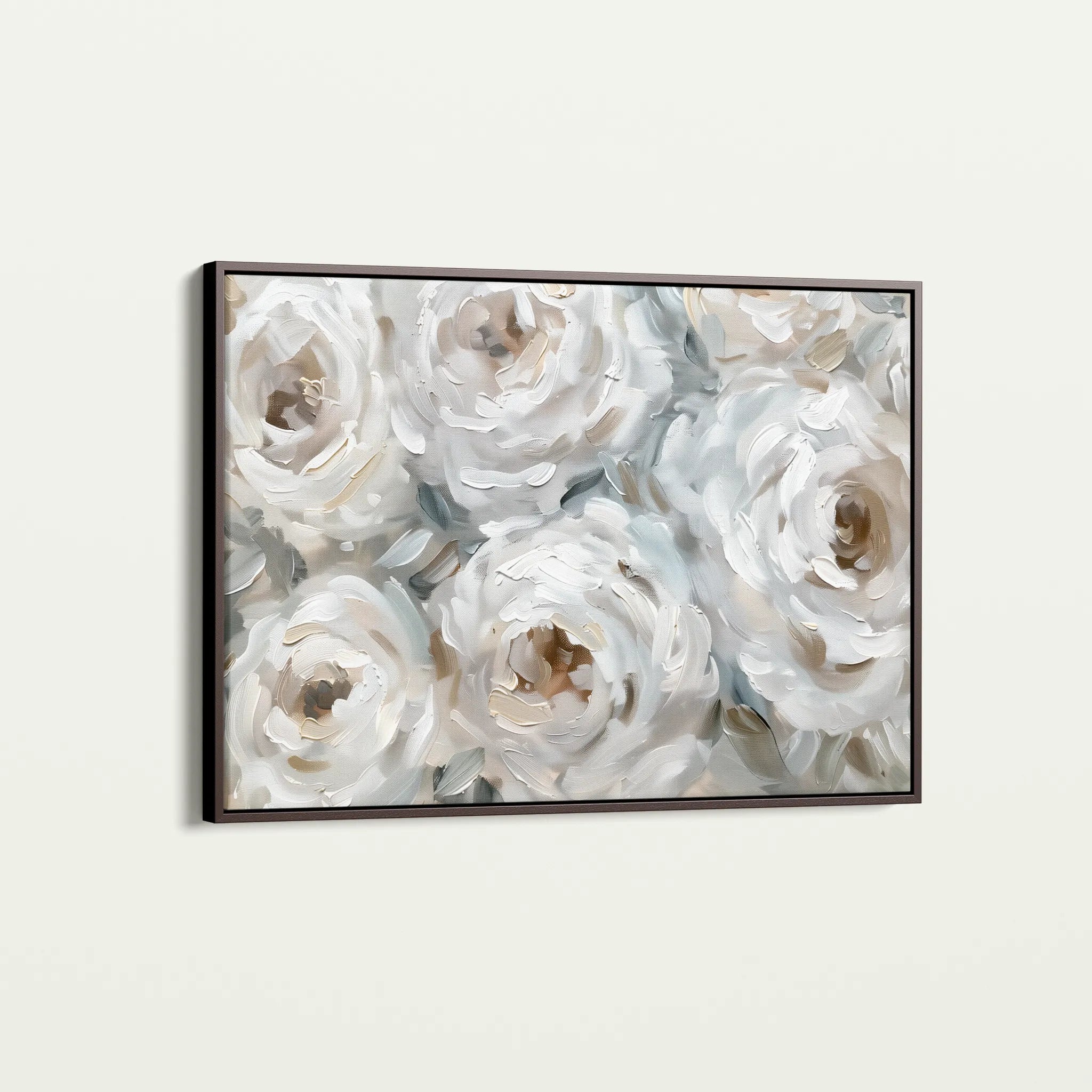 Floral 844 Canvas Art 18" x 24" / 45 x 60 cm / Black