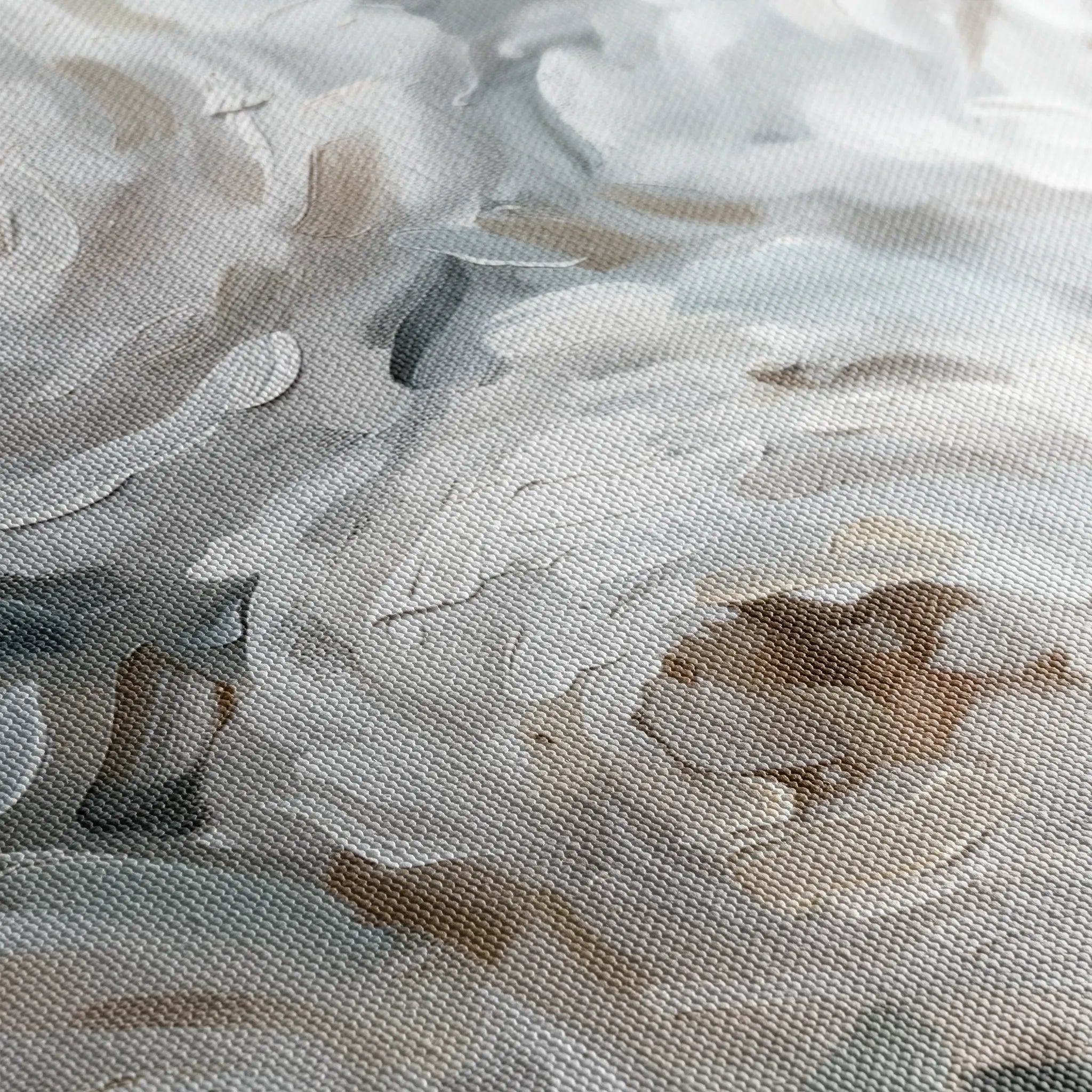 Floral 844 Canvas Art 18" x 24" / 45 x 60 cm / Black
