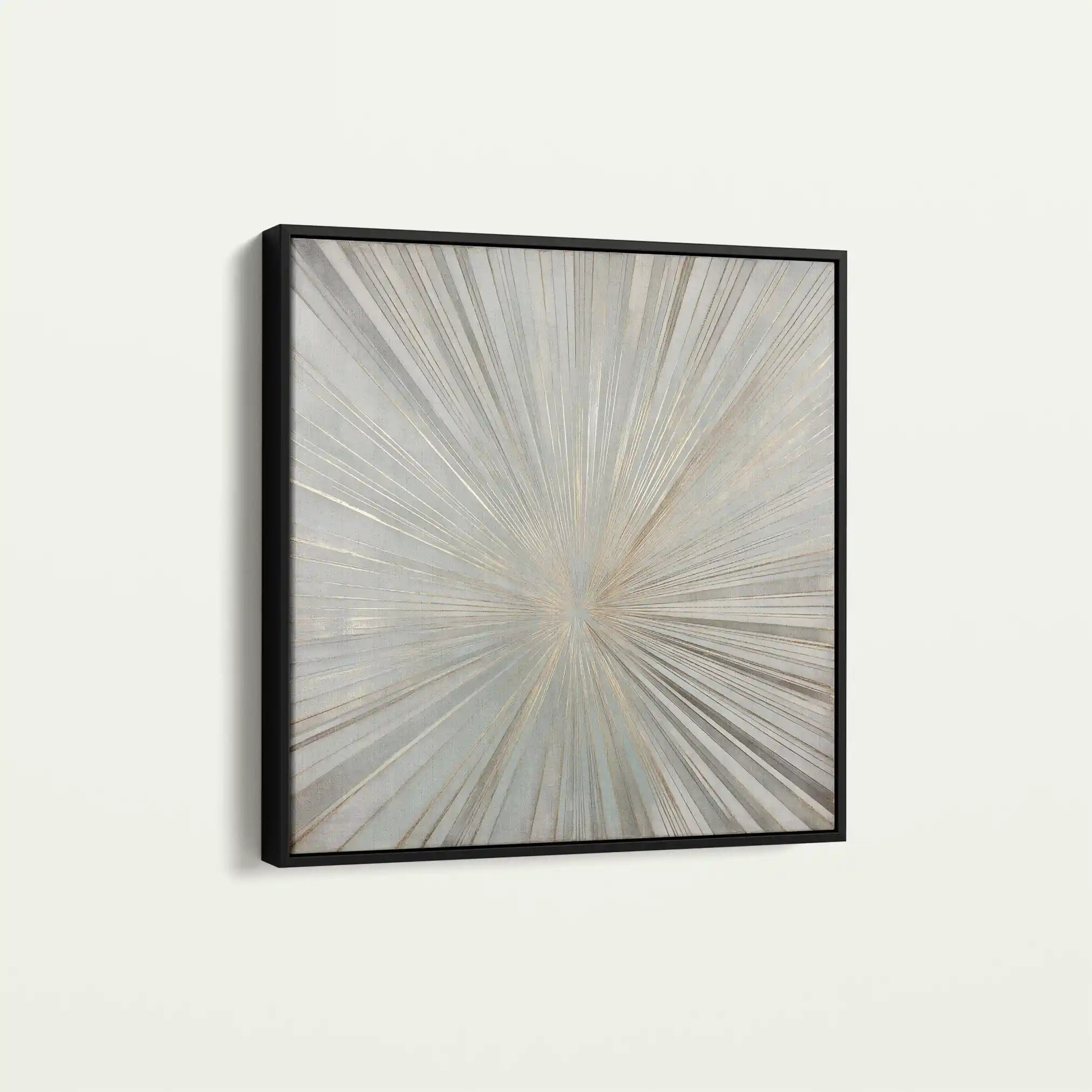 Abstract 845 Canvas Art 16" x 16" / 40 x 40 cm / Black