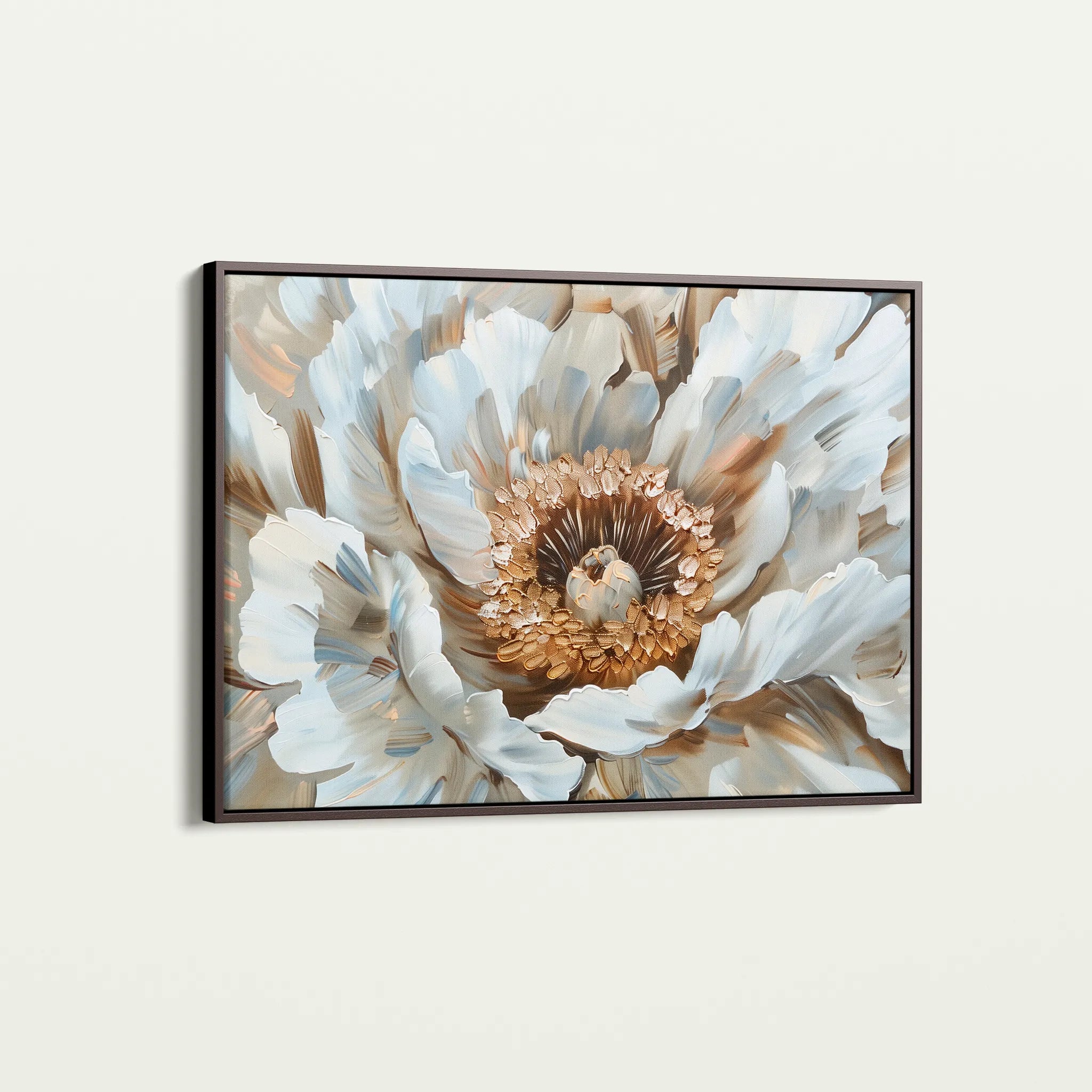 Floral 847 Canvas Art 18" x 24" / 45 x 60 cm / Black