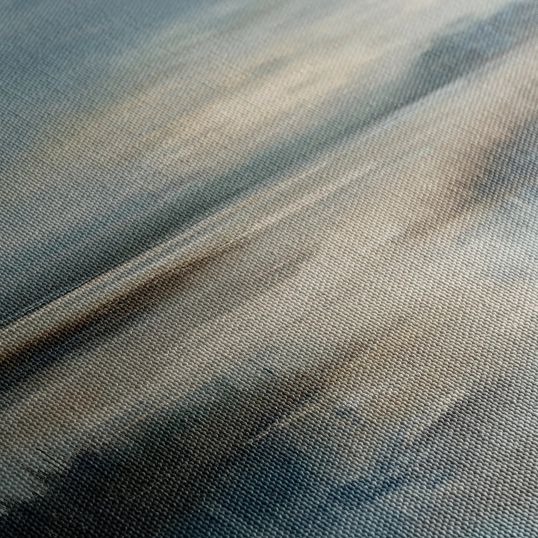 Abstract 848 Canvas Art 16" x 16" / 40 x 40 cm / Black