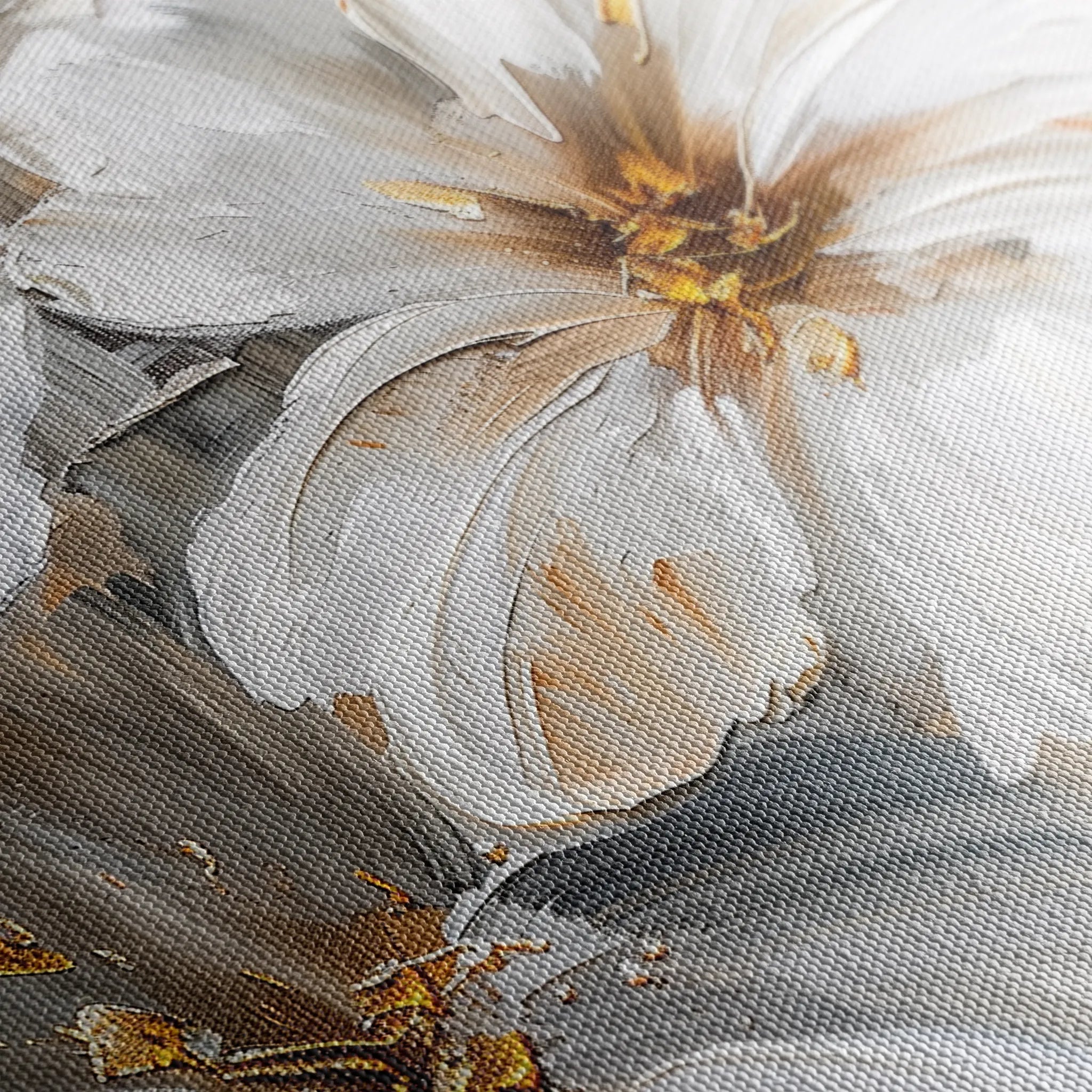 Floral 848 Canvas Art 18" x 24" / 45 x 60 cm / Black