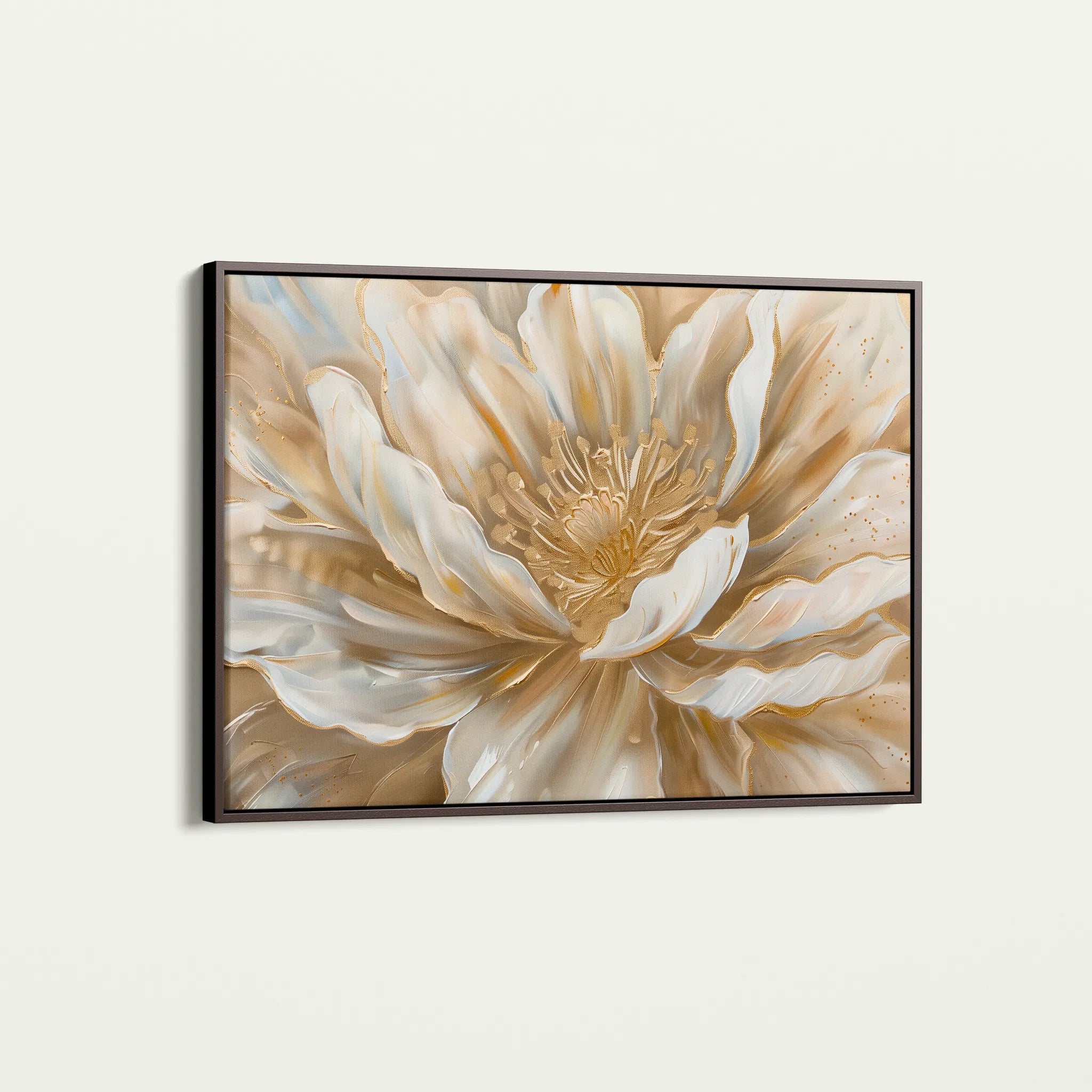 Floral 849 Canvas Art 18" x 24" / 45 x 60 cm / Black