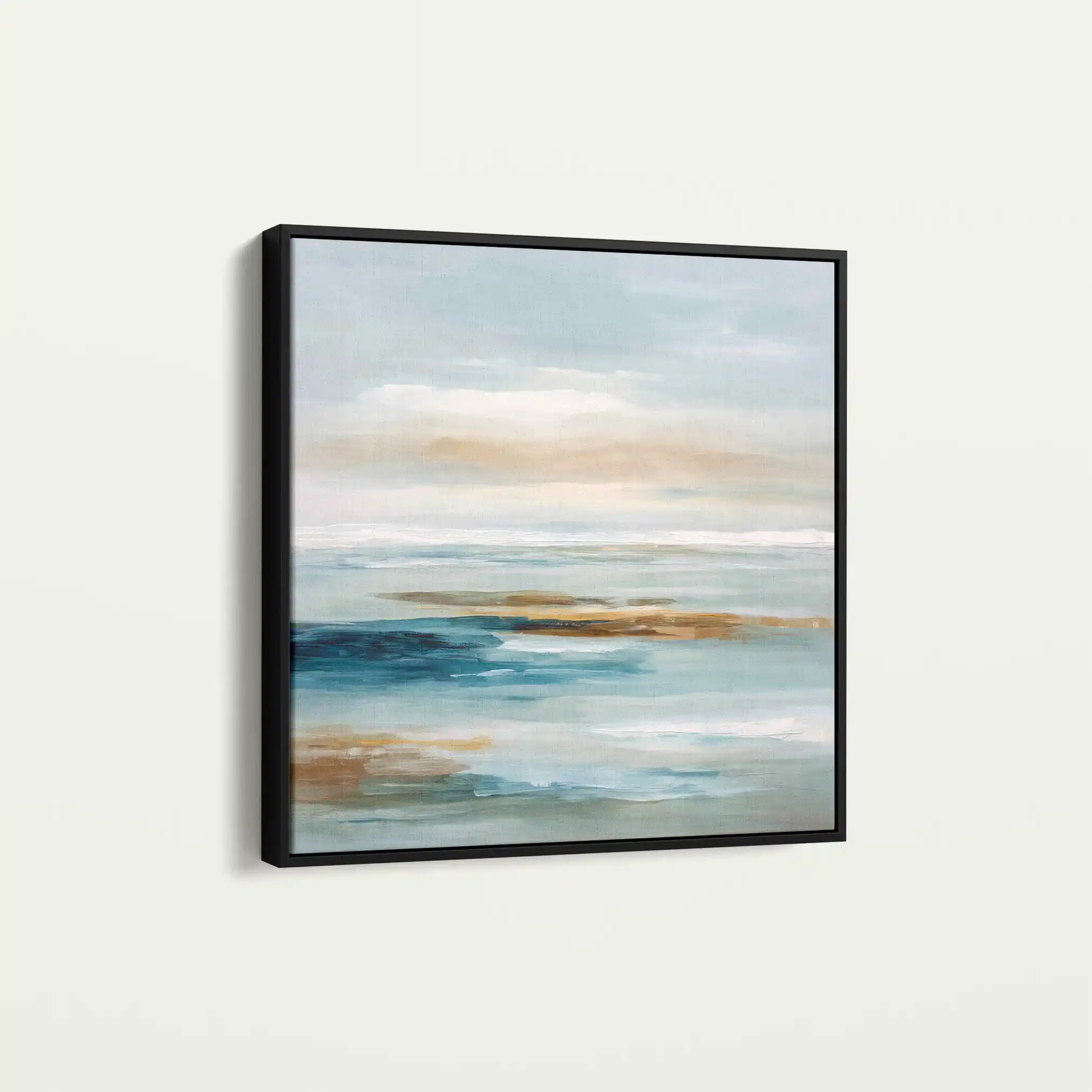 Abstract 850 Canvas Art 16" x 16" / 40 x 40 cm / Black