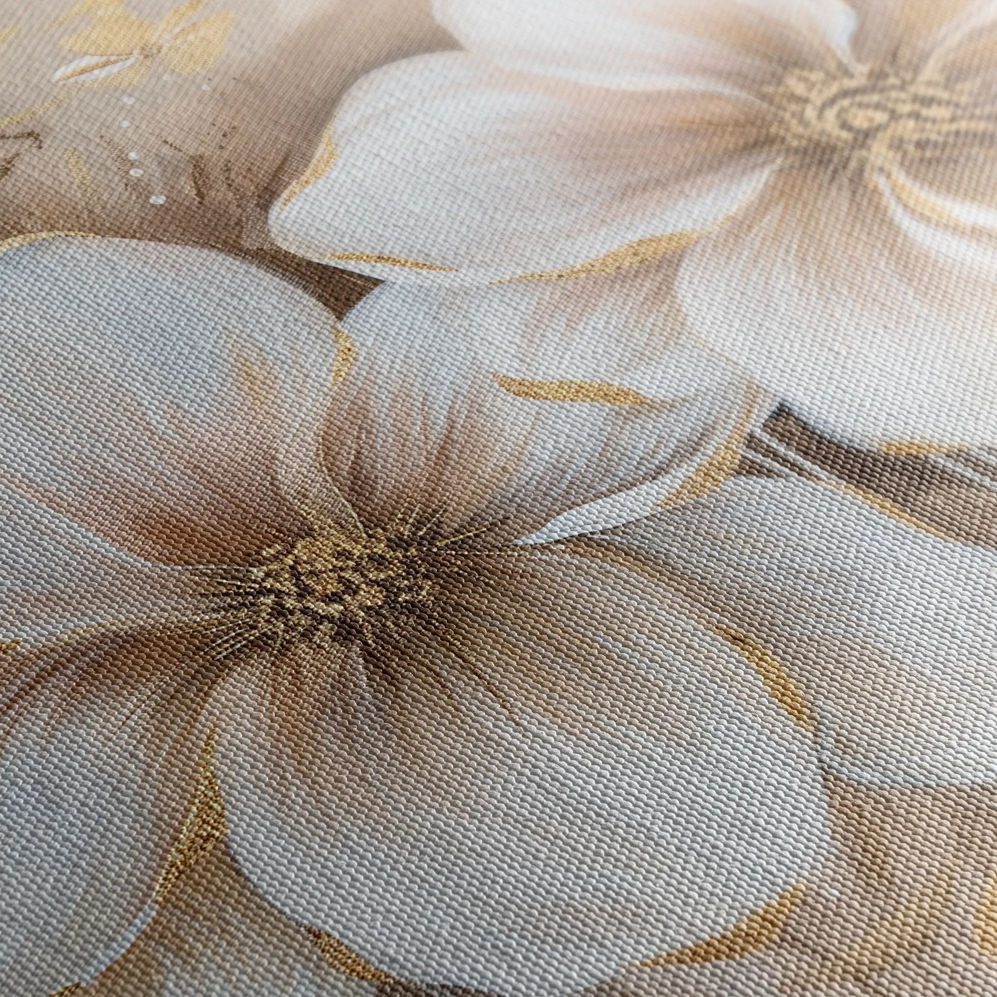 Floral 852 Canvas Art 18" x 24" / 45 x 60 cm / Black