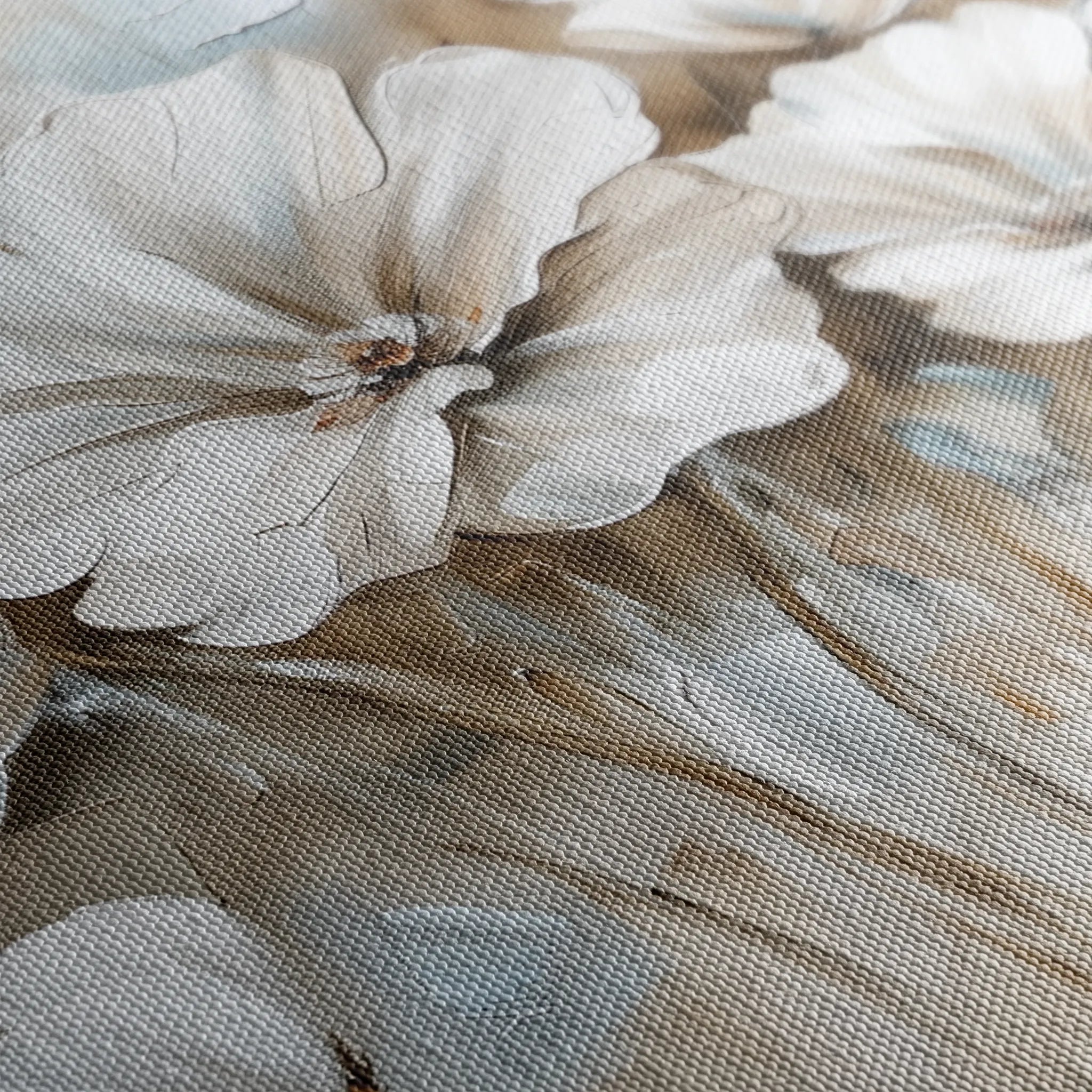 Floral 854 Canvas Art 18" x 24" / 45 x 60 cm / Black