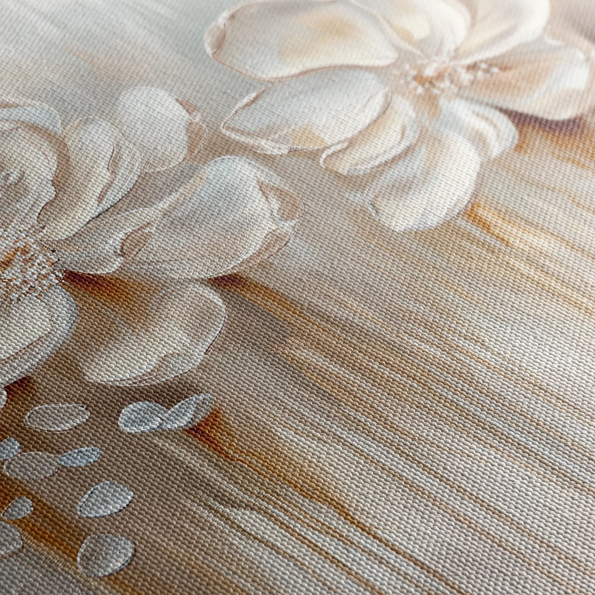 Floral 855 Canvas Art 18" x 24" / 45 x 60 cm / Black