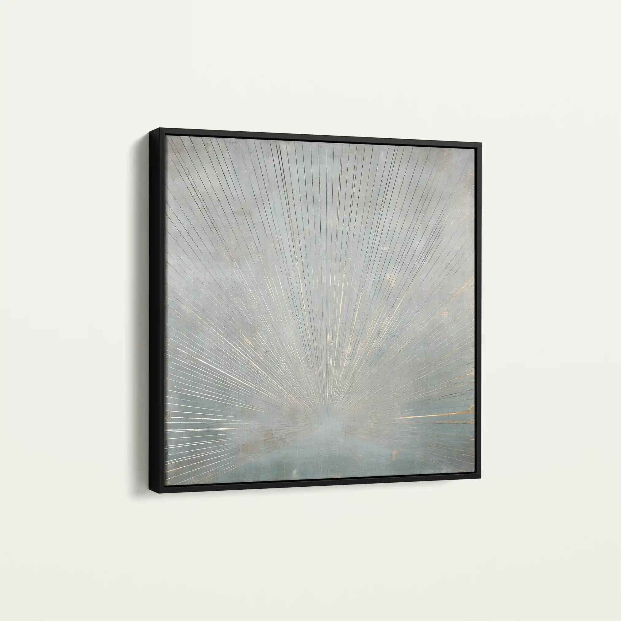 Abstract 856 Canvas Art 16" x 16" / 40 x 40 cm / Black