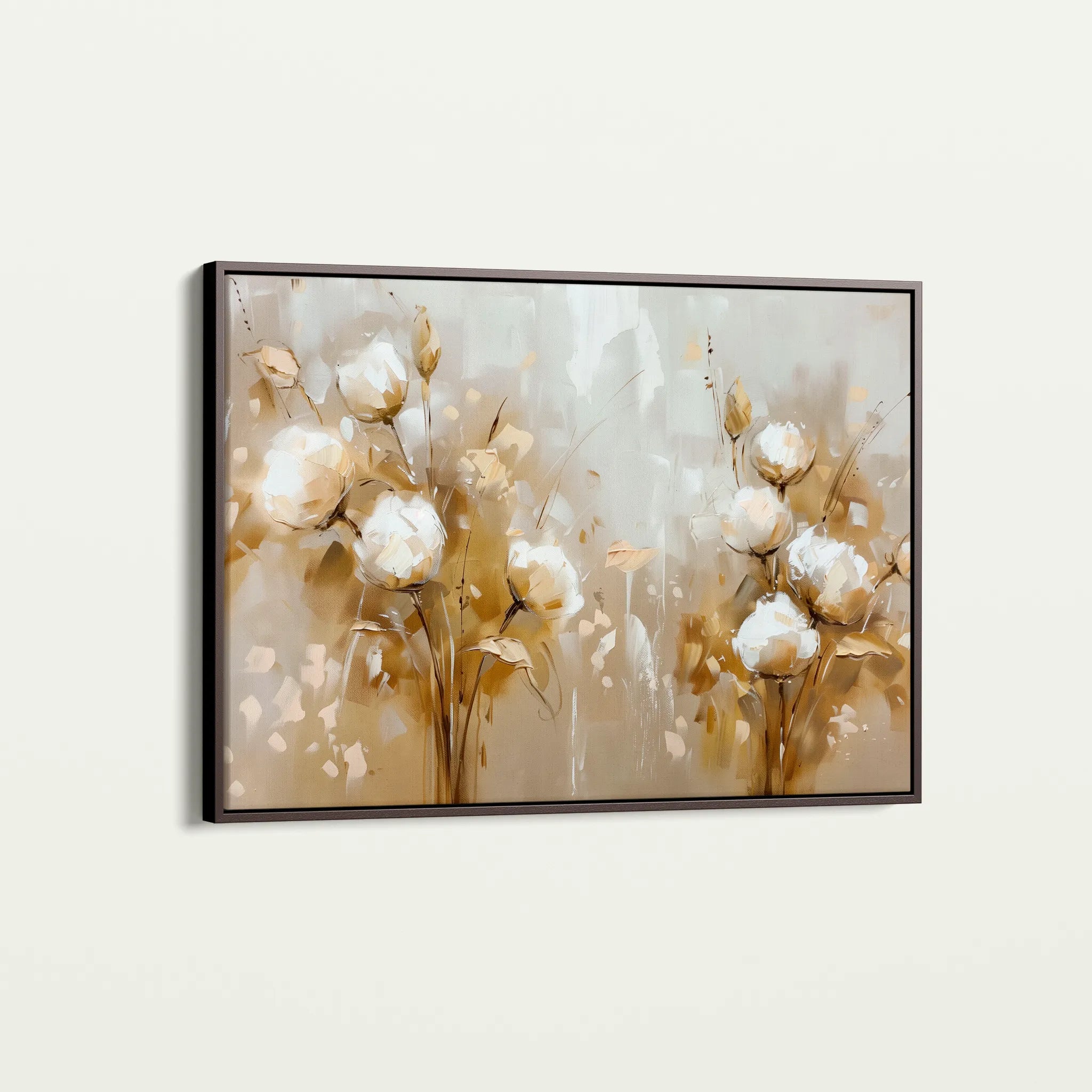 Floral 856 Canvas Art 18" x 24" / 45 x 60 cm / Black