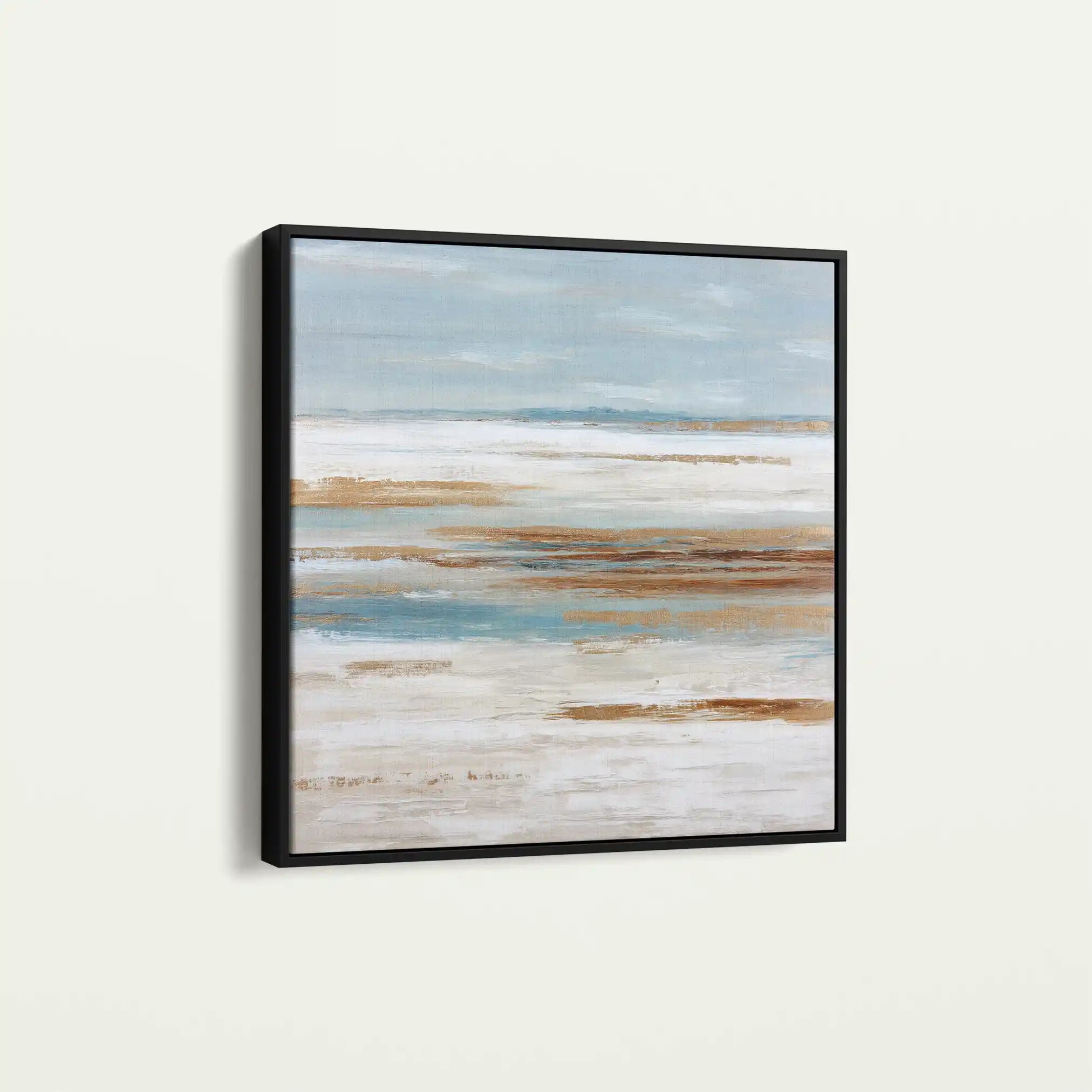 Abstract 857 Canvas Art 16" x 16" / 40 x 40 cm / Black