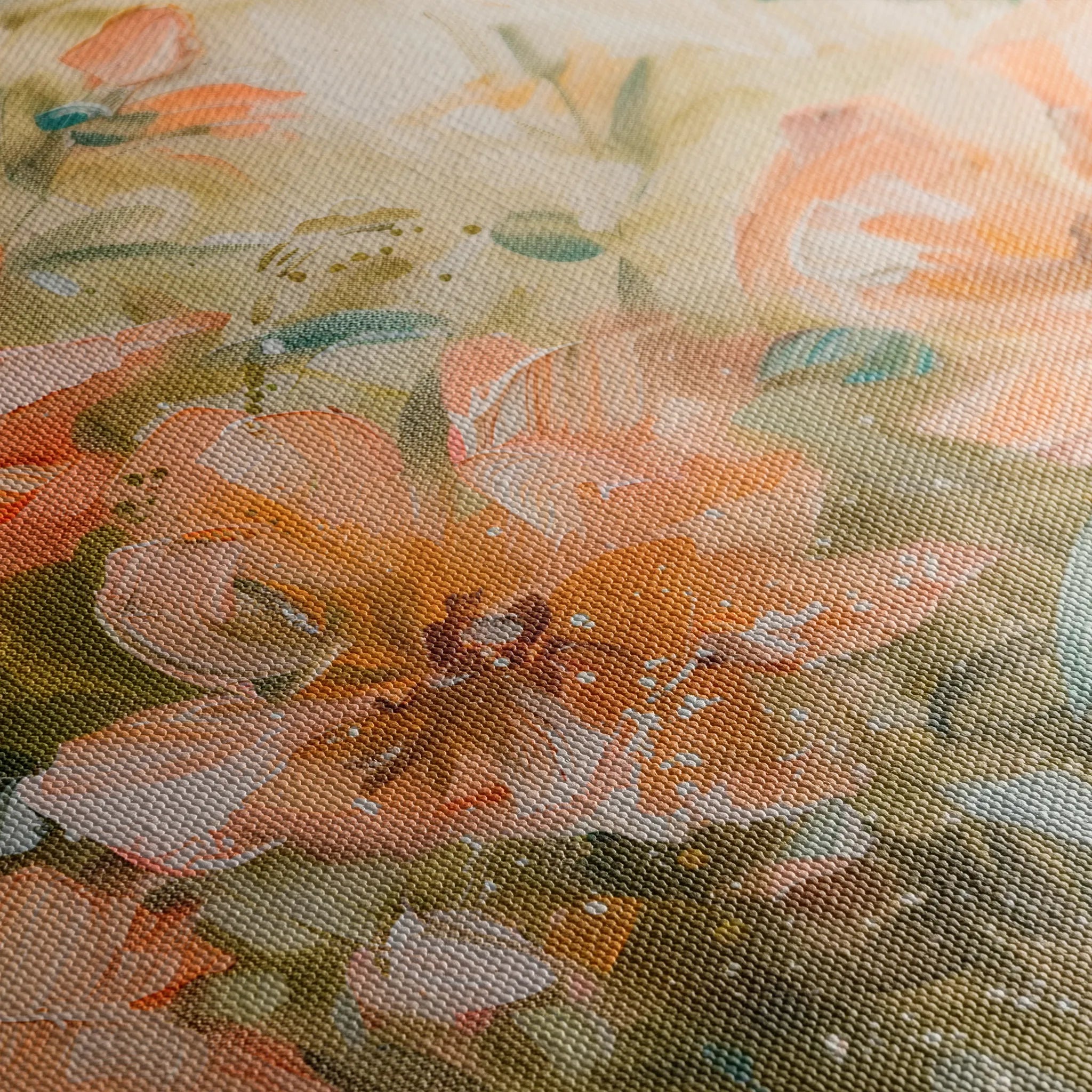 Floral 859 Canvas Art 18" x 24" / 45 x 60 cm / Black