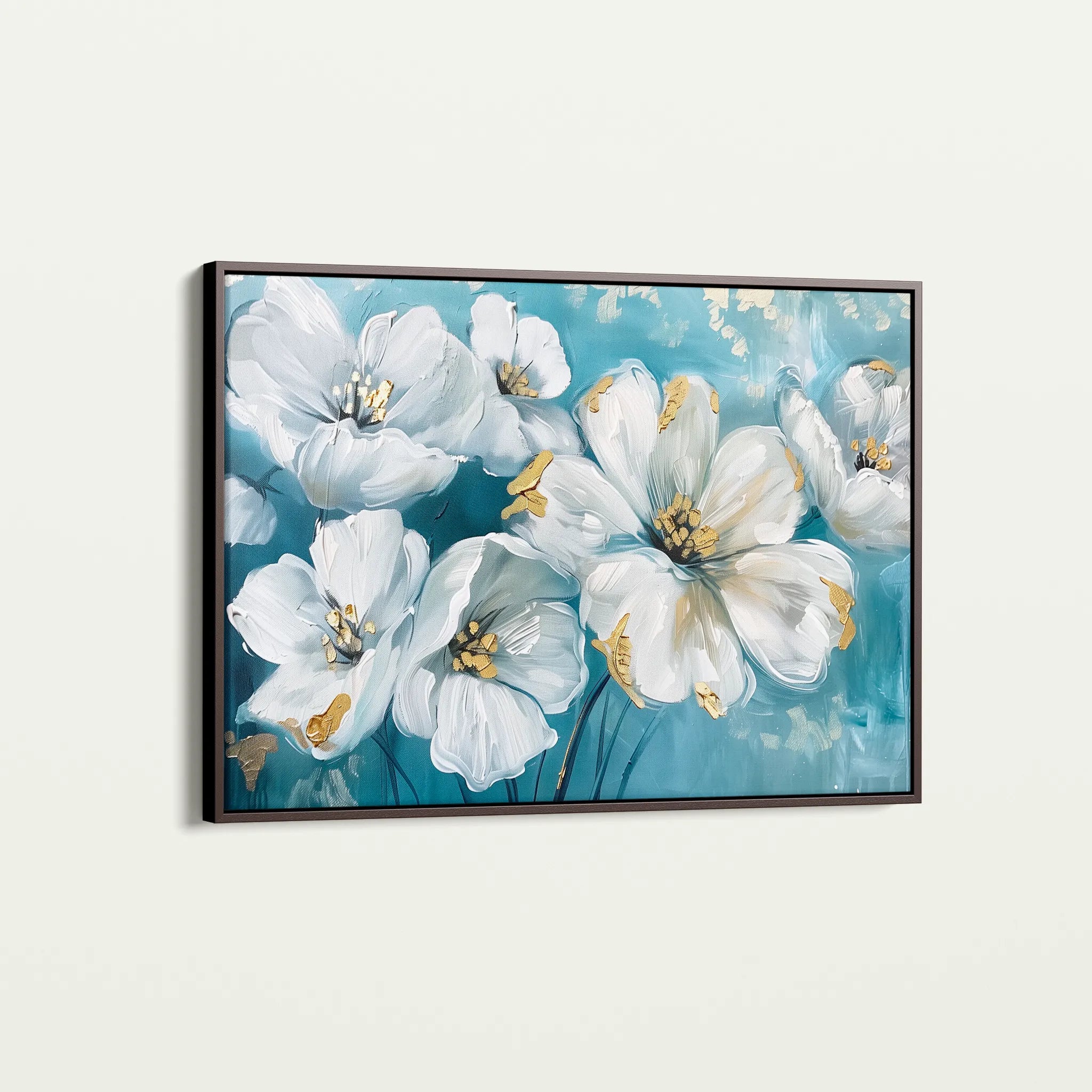 Floral 861 Canvas Art 18" x 24" / 45 x 60 cm / Black