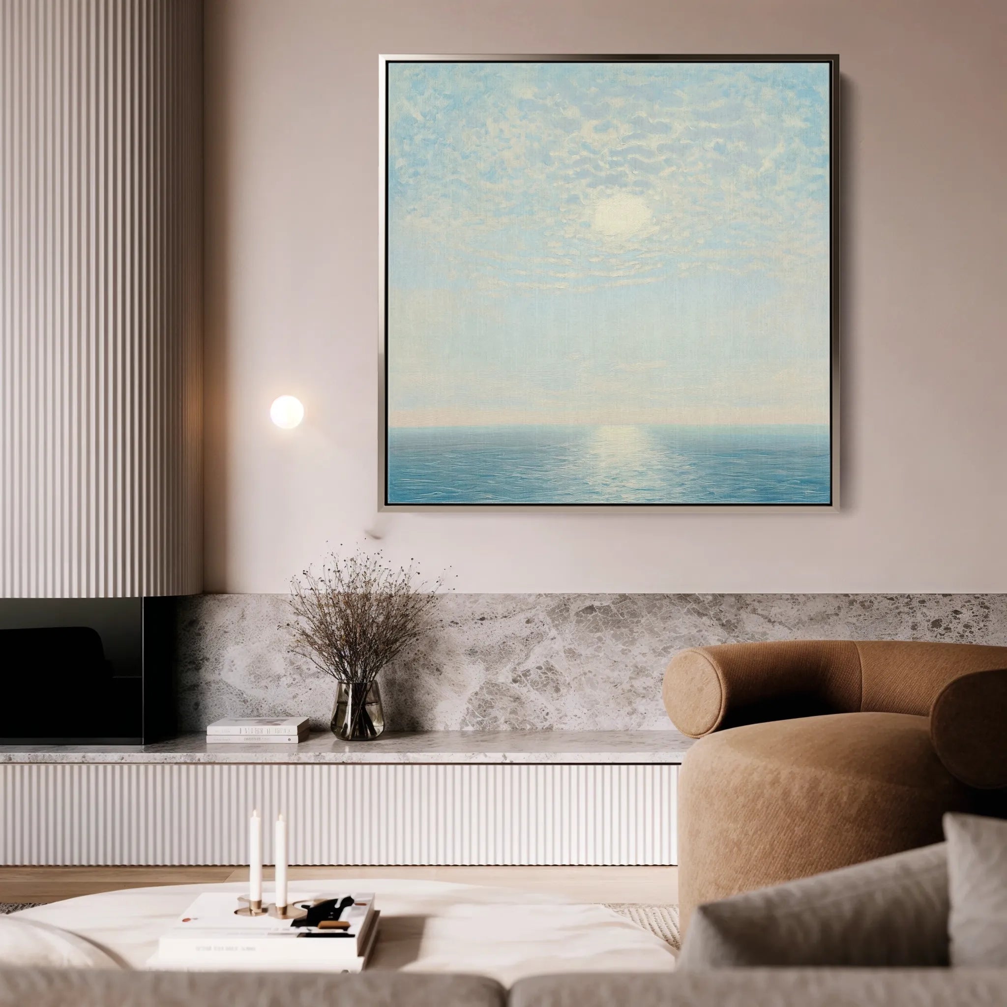 Abstract 862 Canvas Art 16" x 16" / 40 x 40 cm / Black