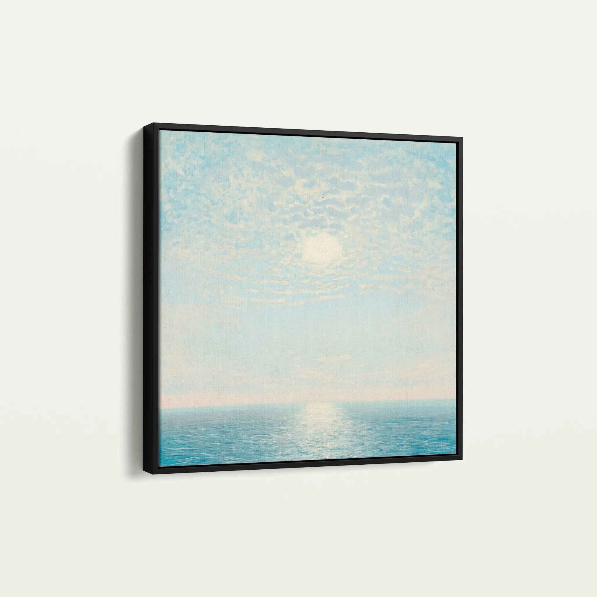Abstract 862 Canvas Art 16" x 16" / 40 x 40 cm / Black