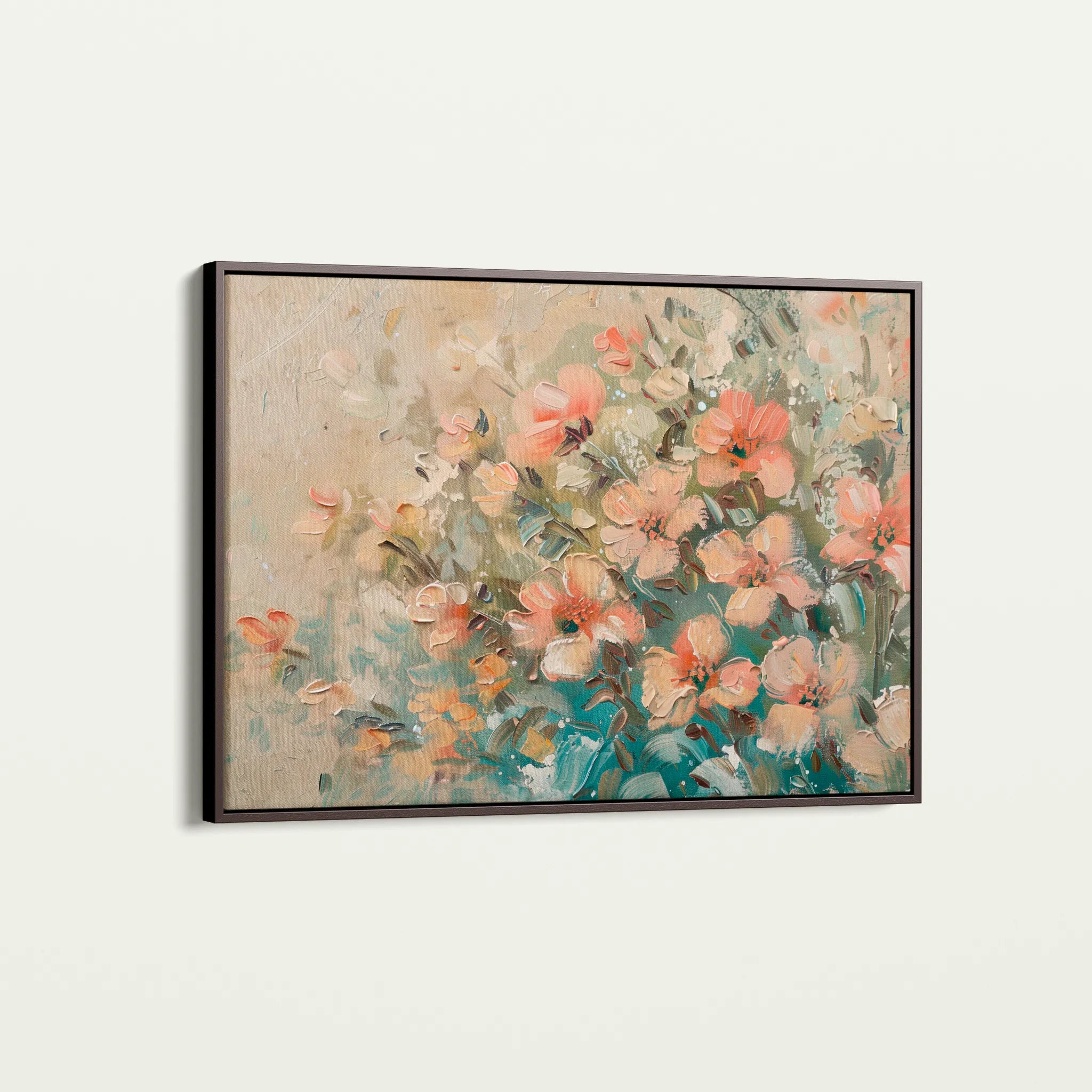 Floral 862 Canvas Art 18" x 24" / 45 x 60 cm / Black