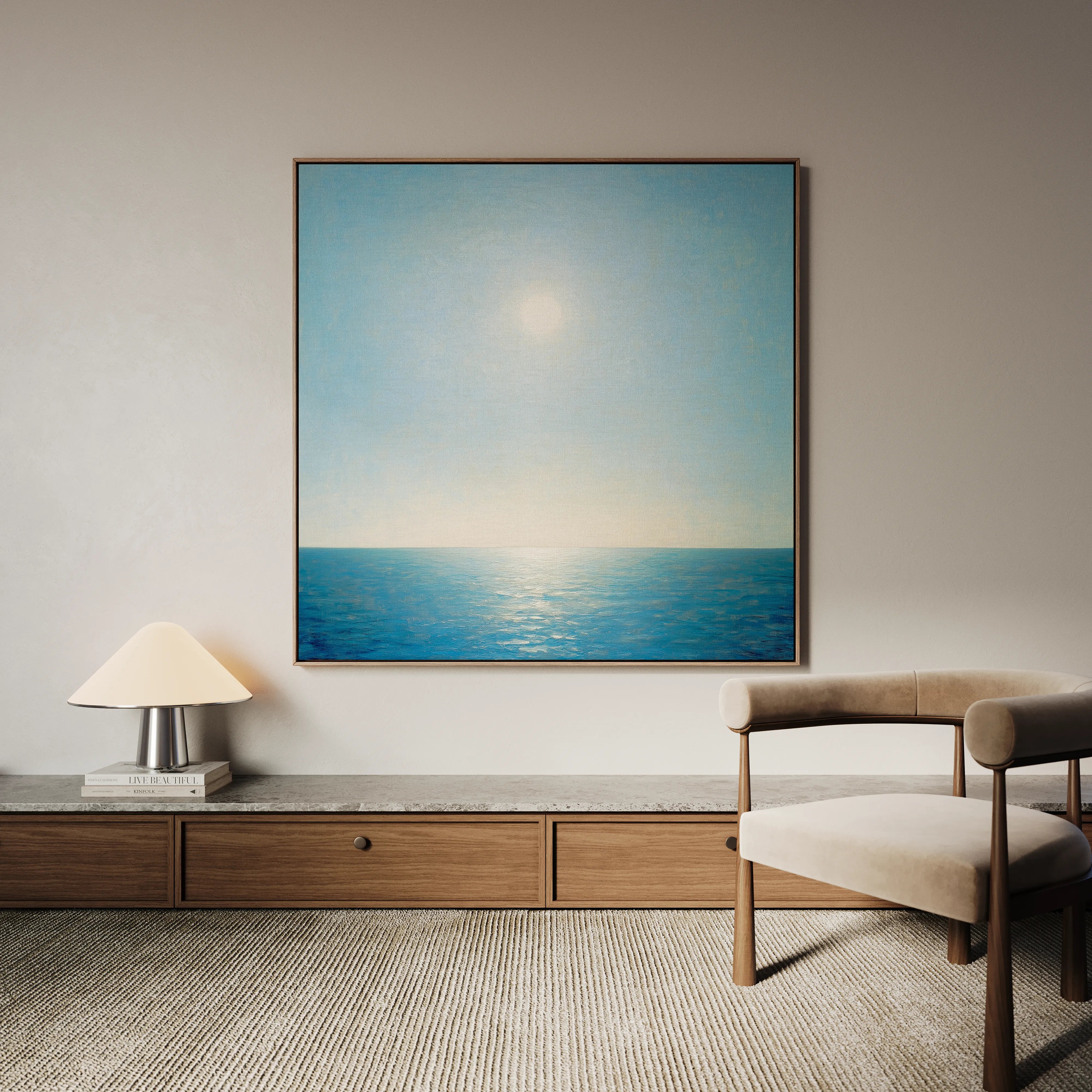 Abstract 863 Canvas Art 16" x 16" / 40 x 40 cm / Black