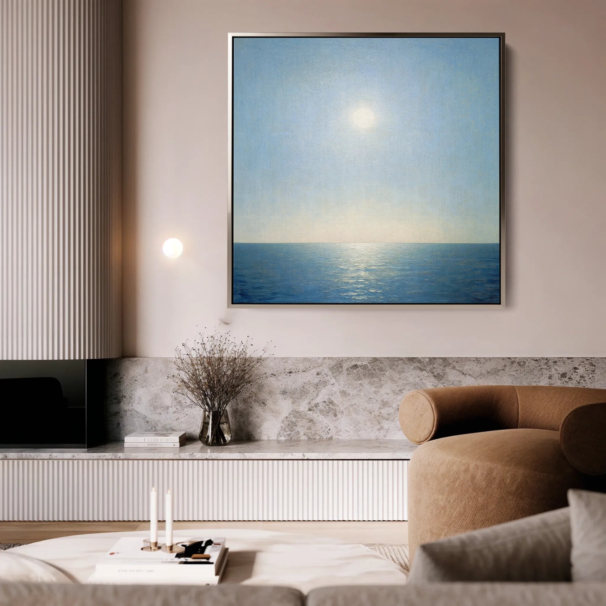 Abstract 863 Canvas Art 16" x 16" / 40 x 40 cm / Black
