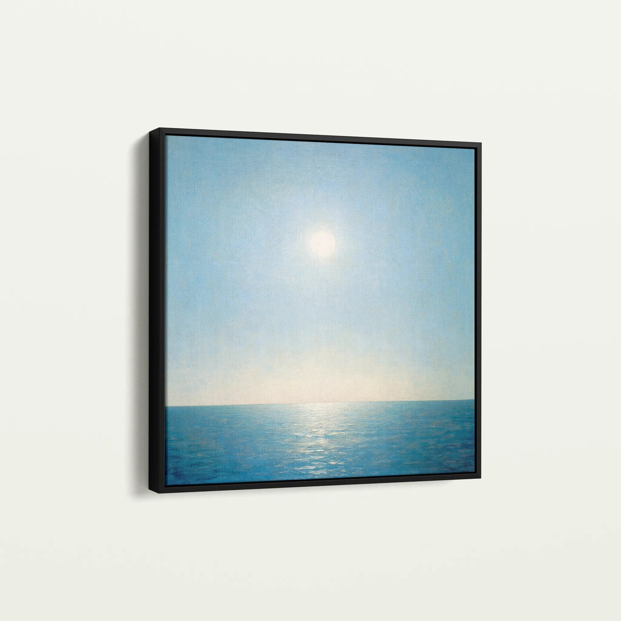 Abstract 863 Canvas Art 16" x 16" / 40 x 40 cm / Black
