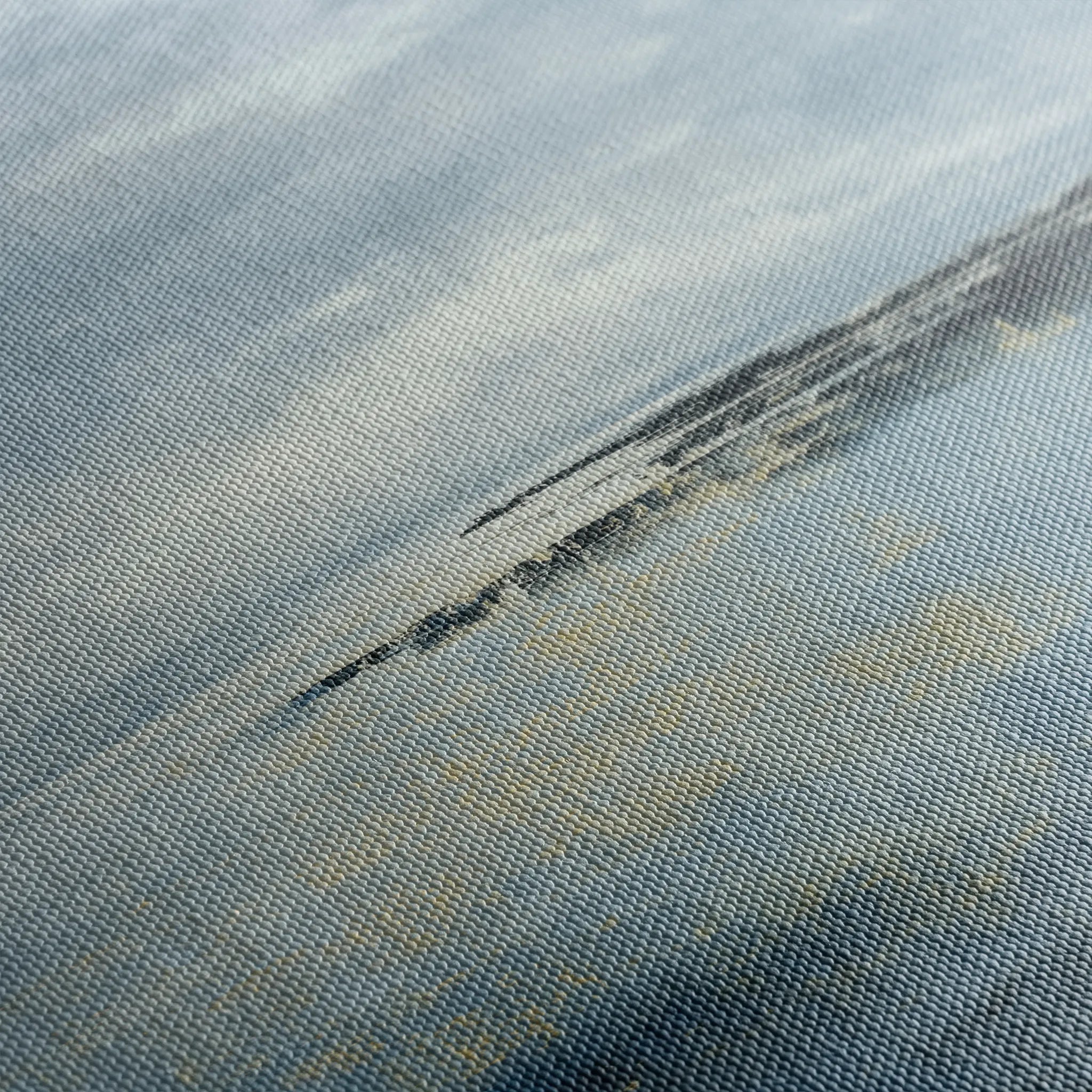 Abstract 872 Canvas Art 16" x 16" / 40 x 40 cm / Black