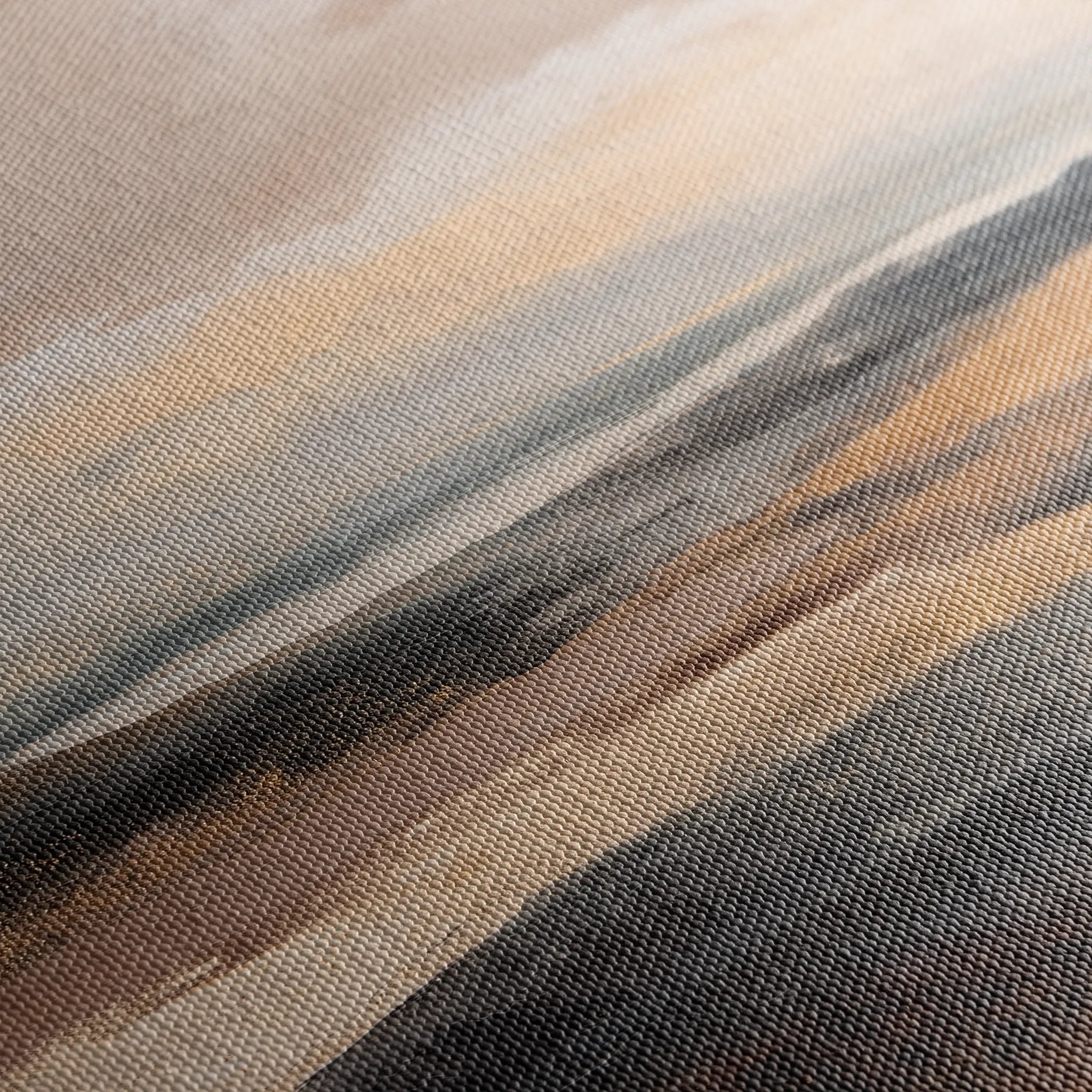 Abstract 876 Canvas Art 16" x 16" / 40 x 40 cm / Black