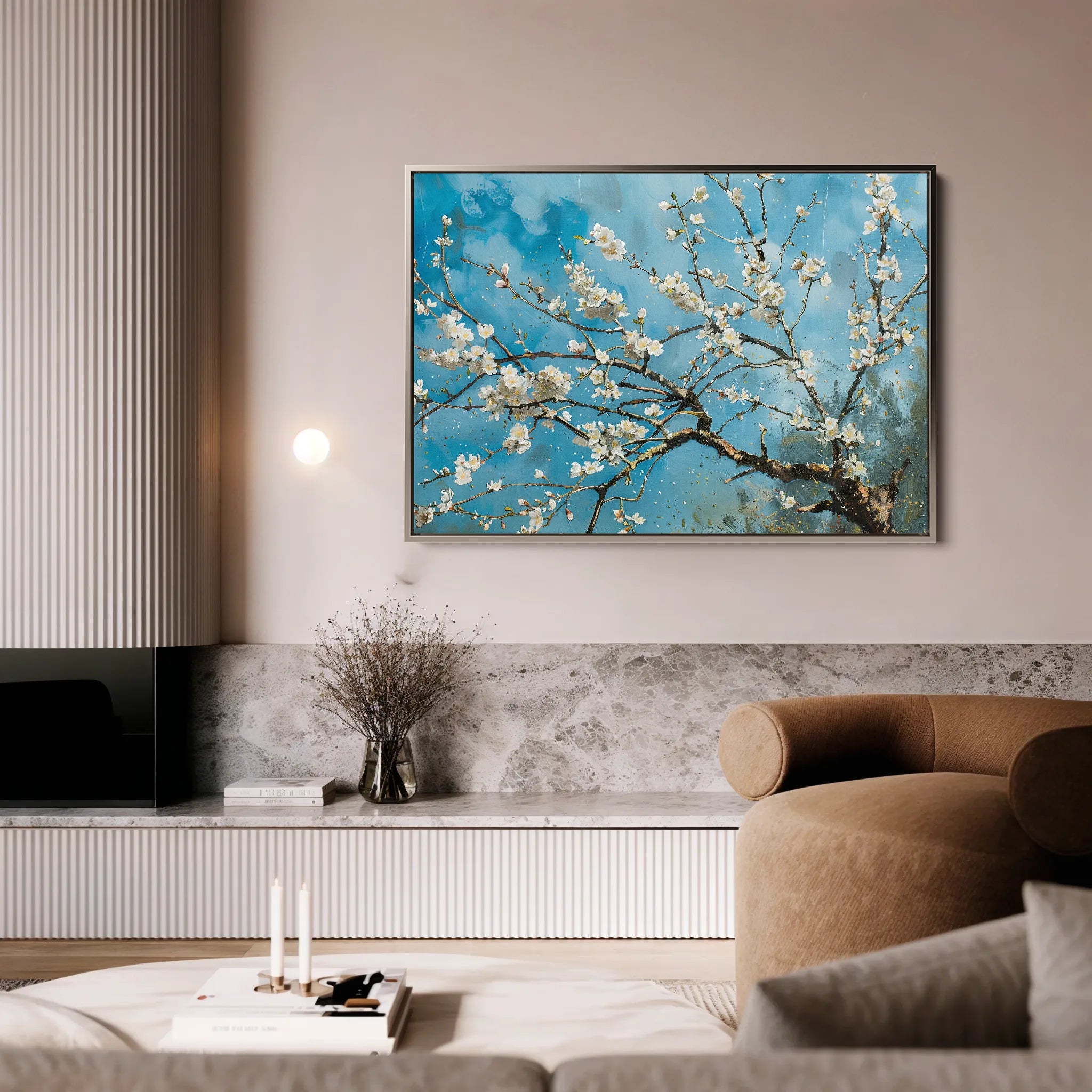 Floral 878 Canvas Art 18" x 24" / 45 x 60 cm / Black