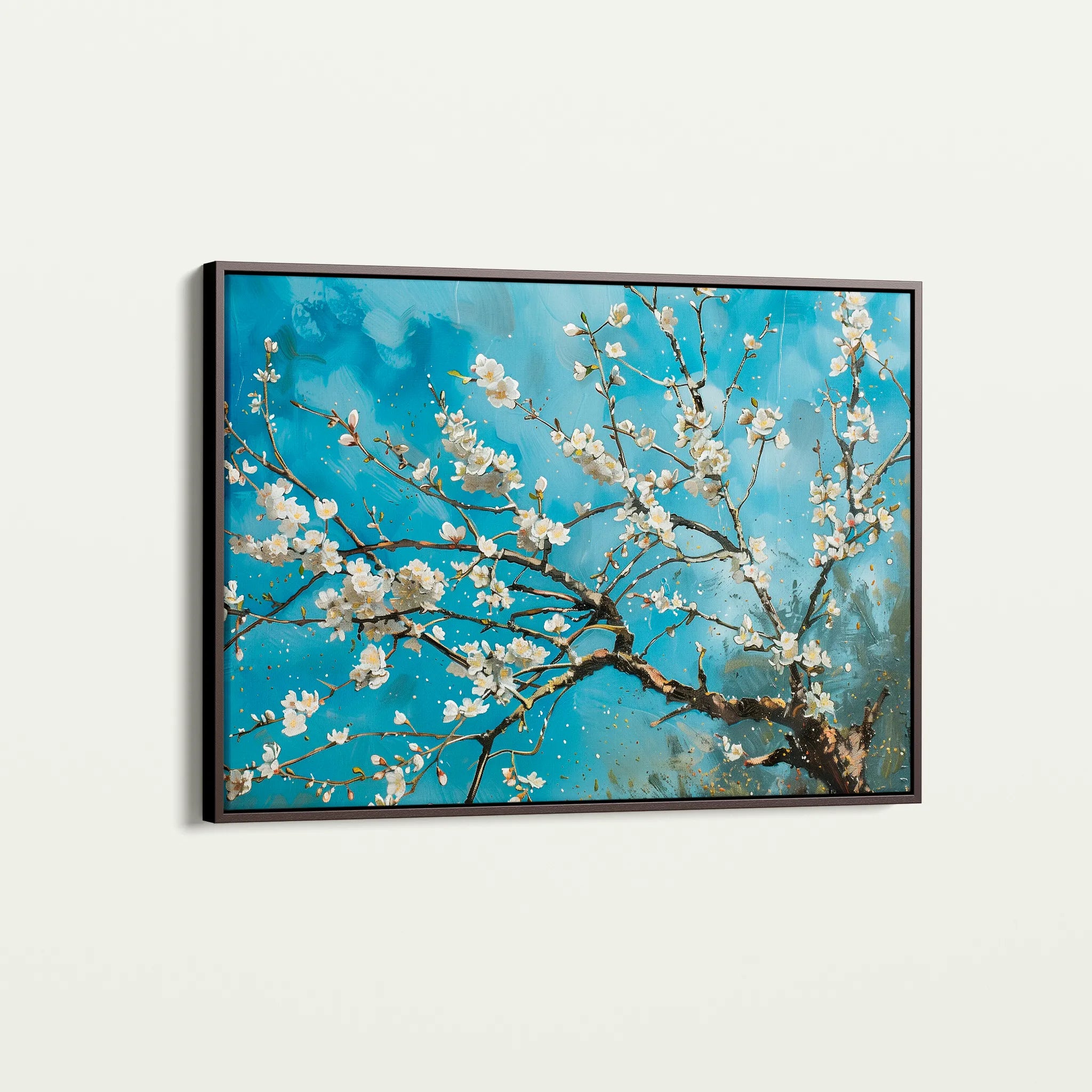 Floral 878 Canvas Art 18" x 24" / 45 x 60 cm / Black