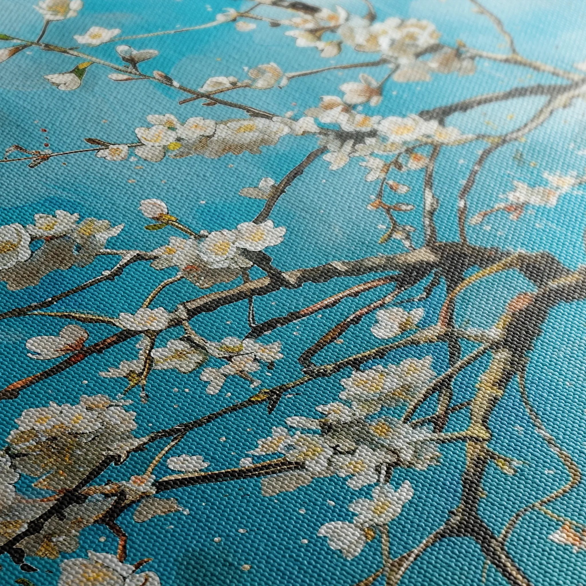 Floral 878 Canvas Art 18" x 24" / 45 x 60 cm / Black