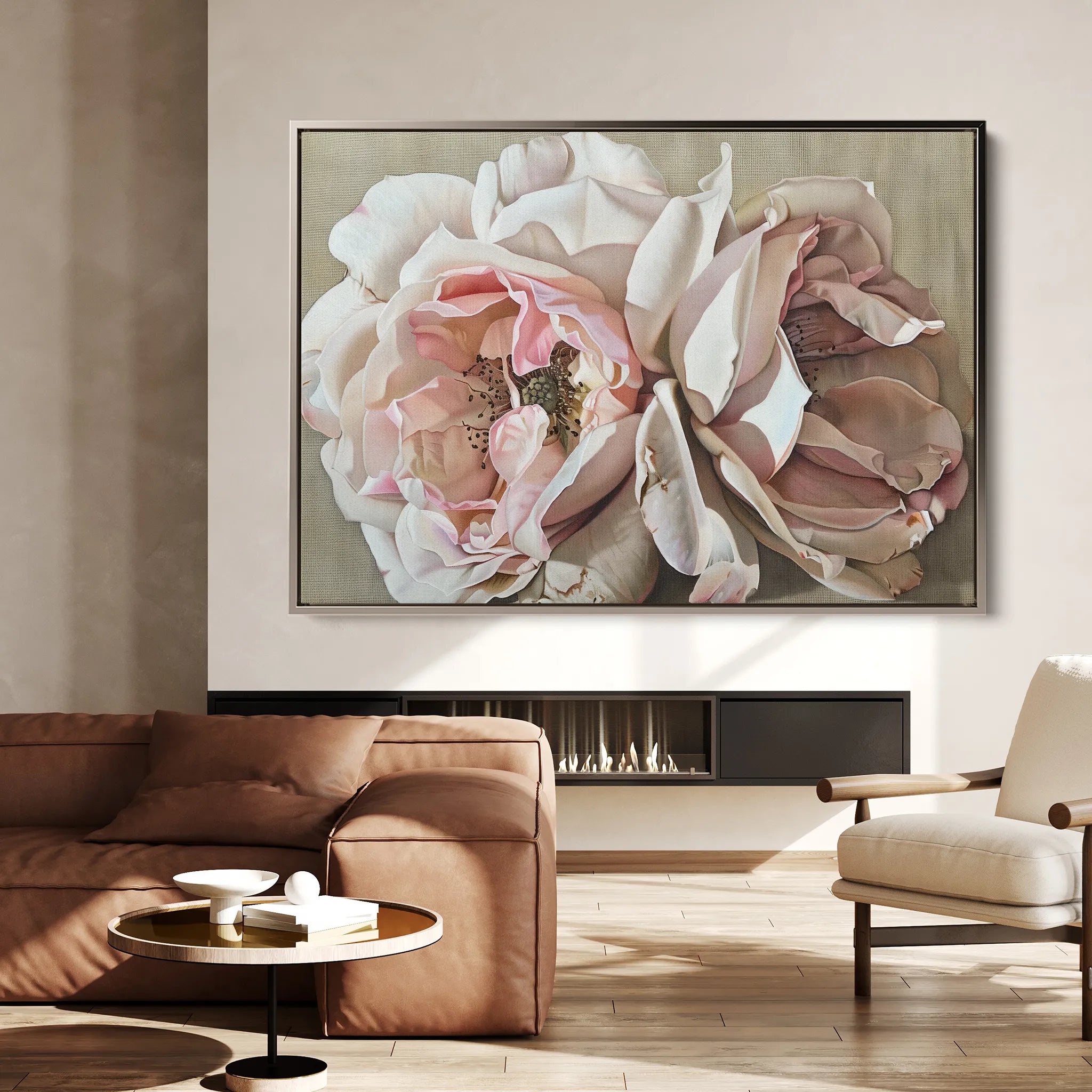 Floral 879 Canvas Art 18" x 24" / 45 x 60 cm / Black