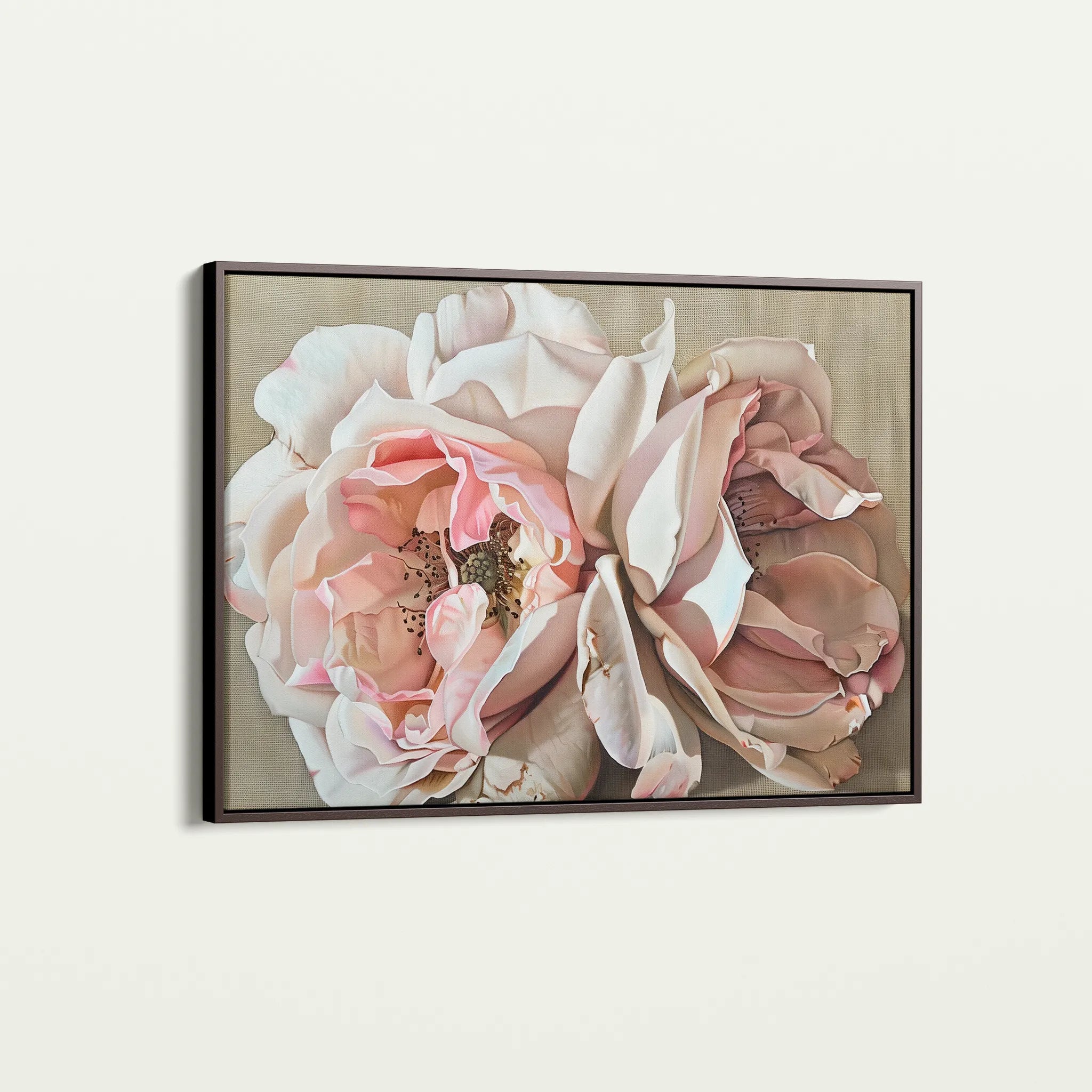 Floral 879 Canvas Art 18" x 24" / 45 x 60 cm / Black