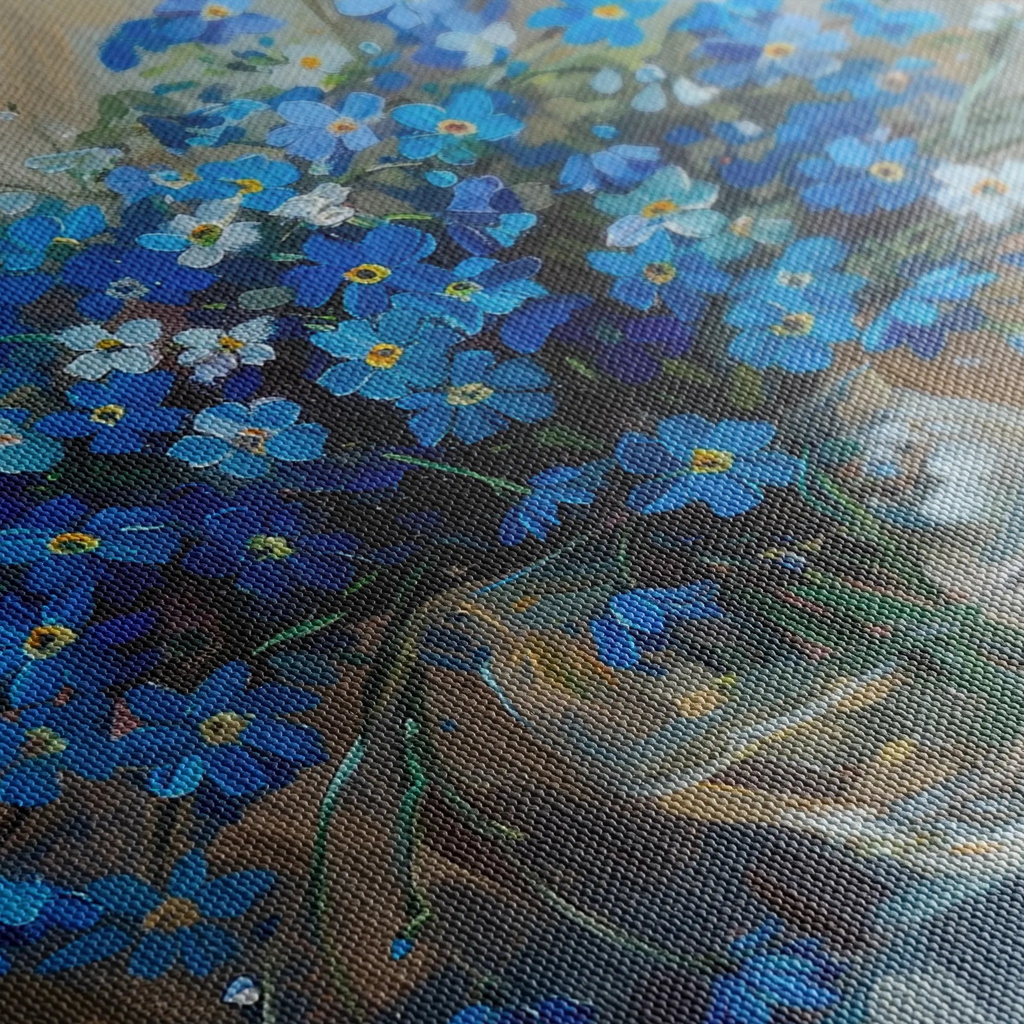 Floral 881 Canvas Art 18" x 24" / 45 x 60 cm / Black