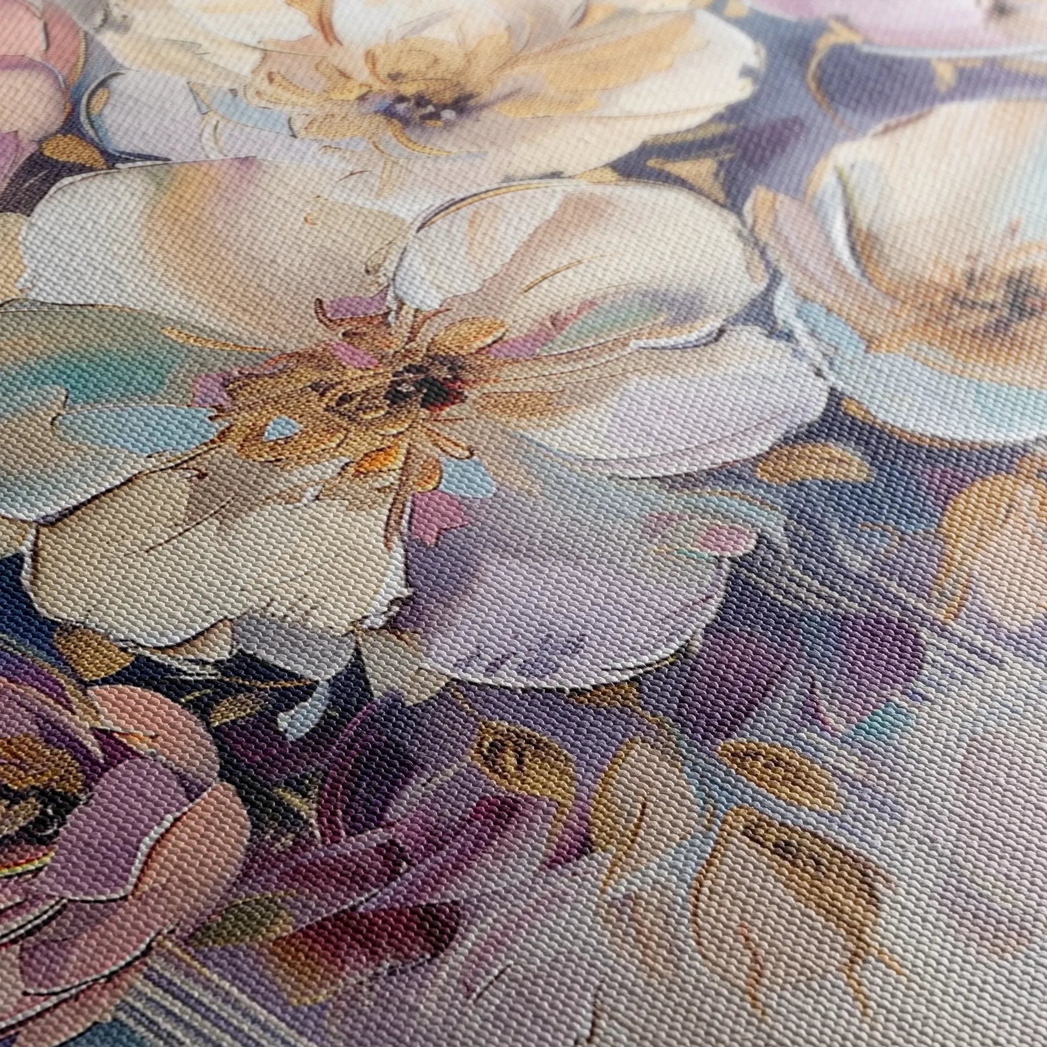Floral 884 Canvas Art 18" x 24" / 45 x 60 cm / Black