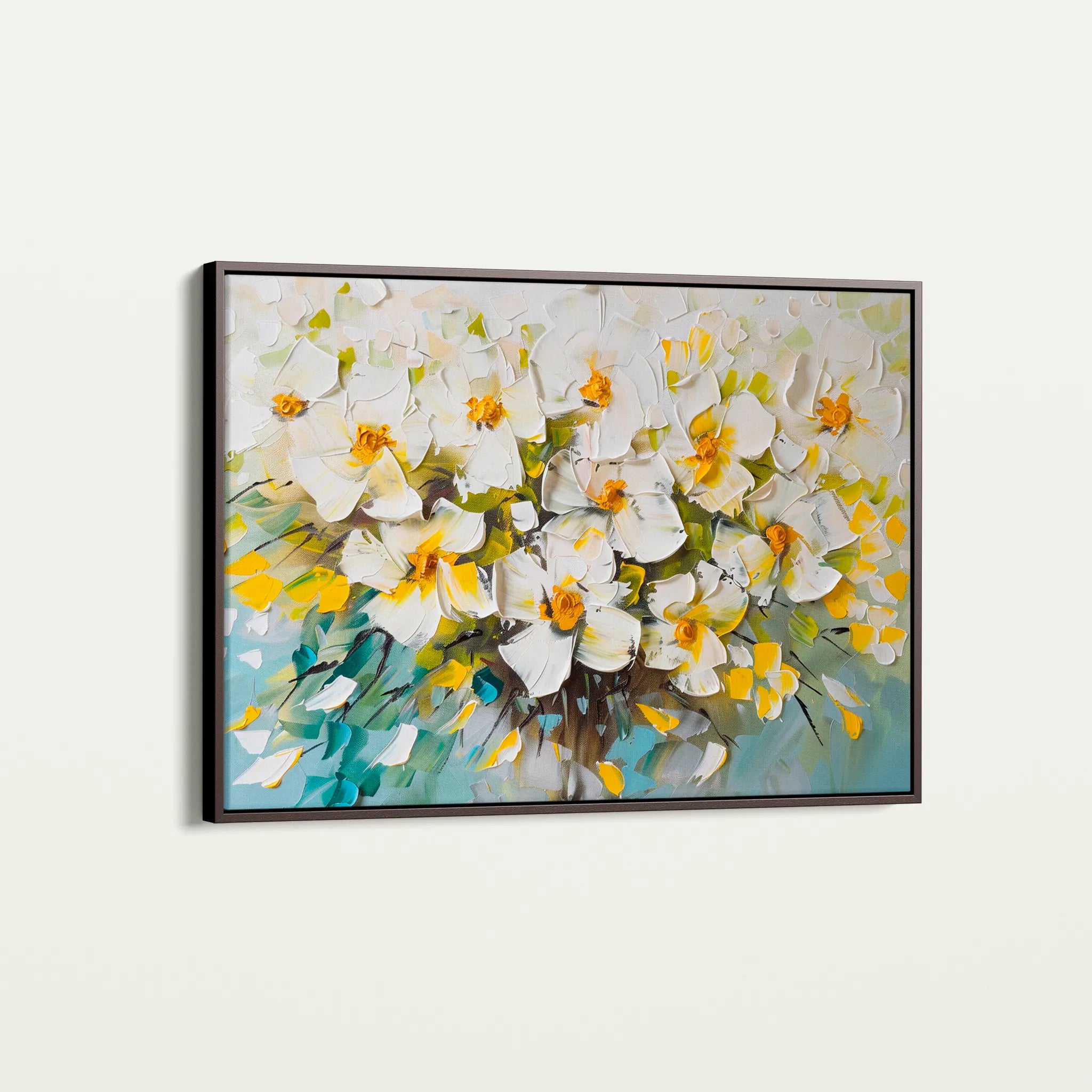 Floral 885 Canvas Art 18" x 24" / 45 x 60 cm / Black